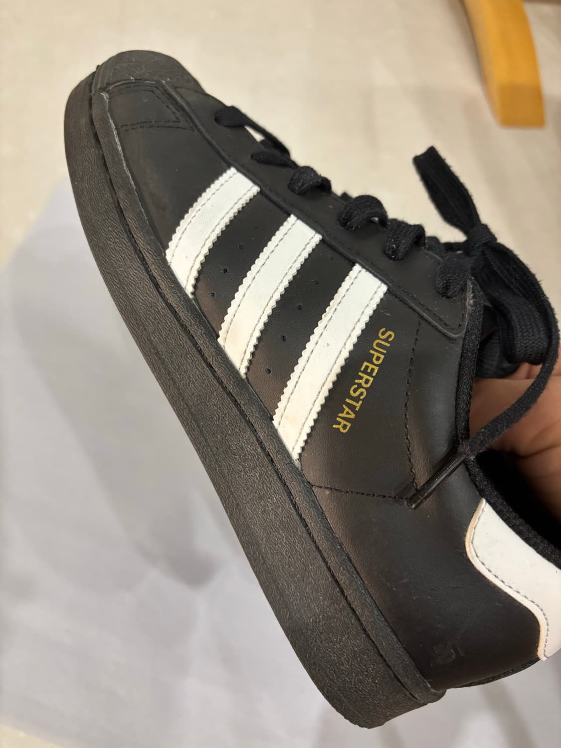아디다스 슈퍼스타 검흰 240 상품이미지4