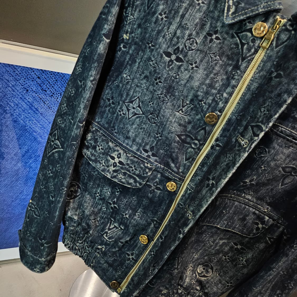 루이비통 모노그램 테일러드 금장 데님자켓 상품이미지4