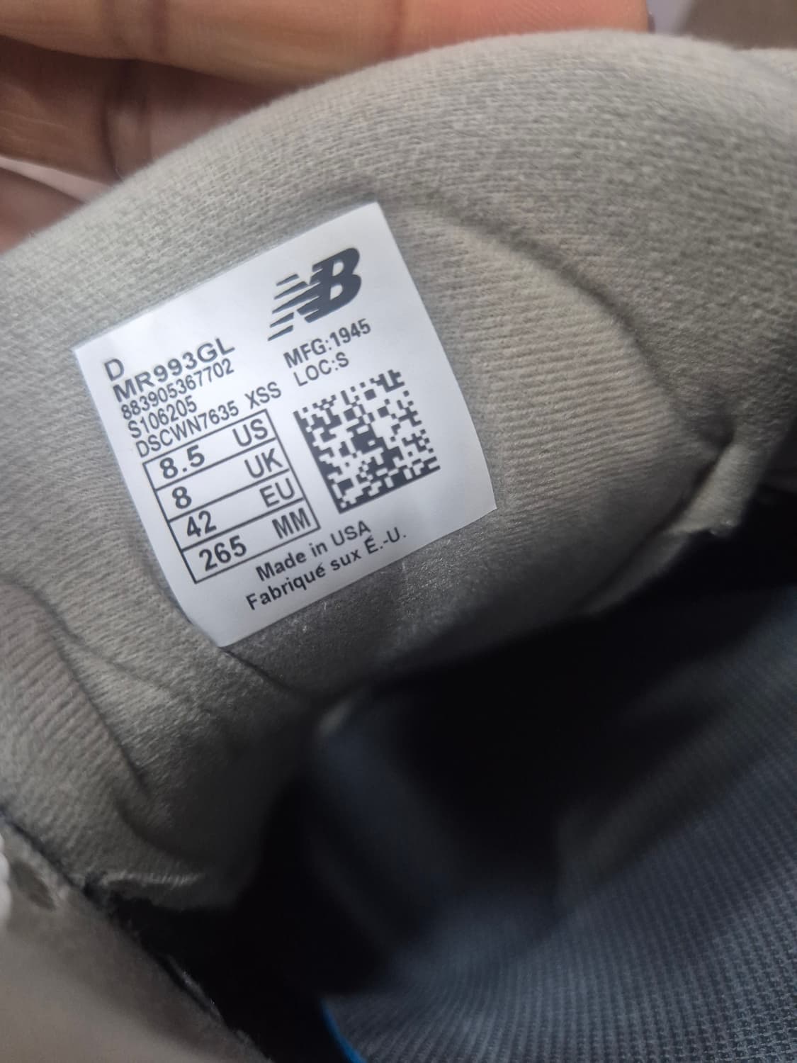 뉴발란스 993 그레이 / 265미리 상품이미지6