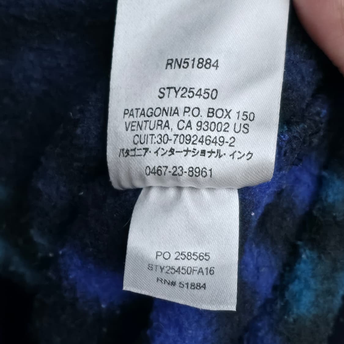 [S] 파타고니아 신칠라 블루 아즈텍 상품이미지6
