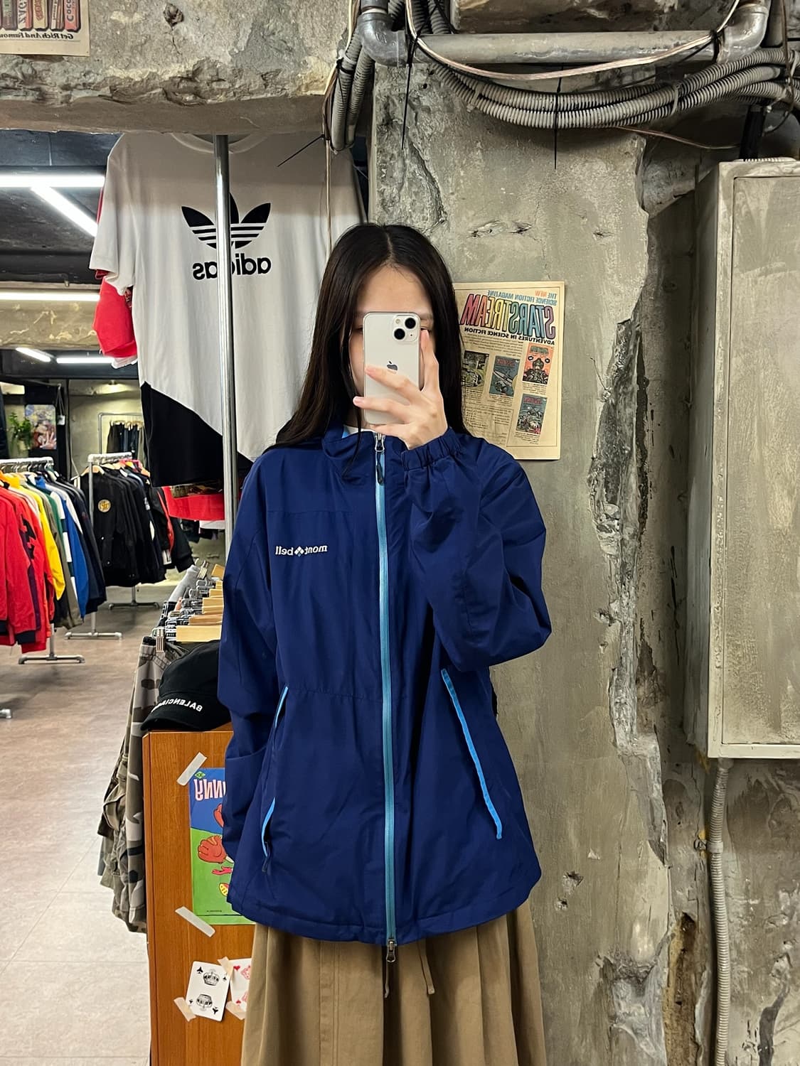 몽벨 바람막이 블루 100 #csz1073 상품이미지2