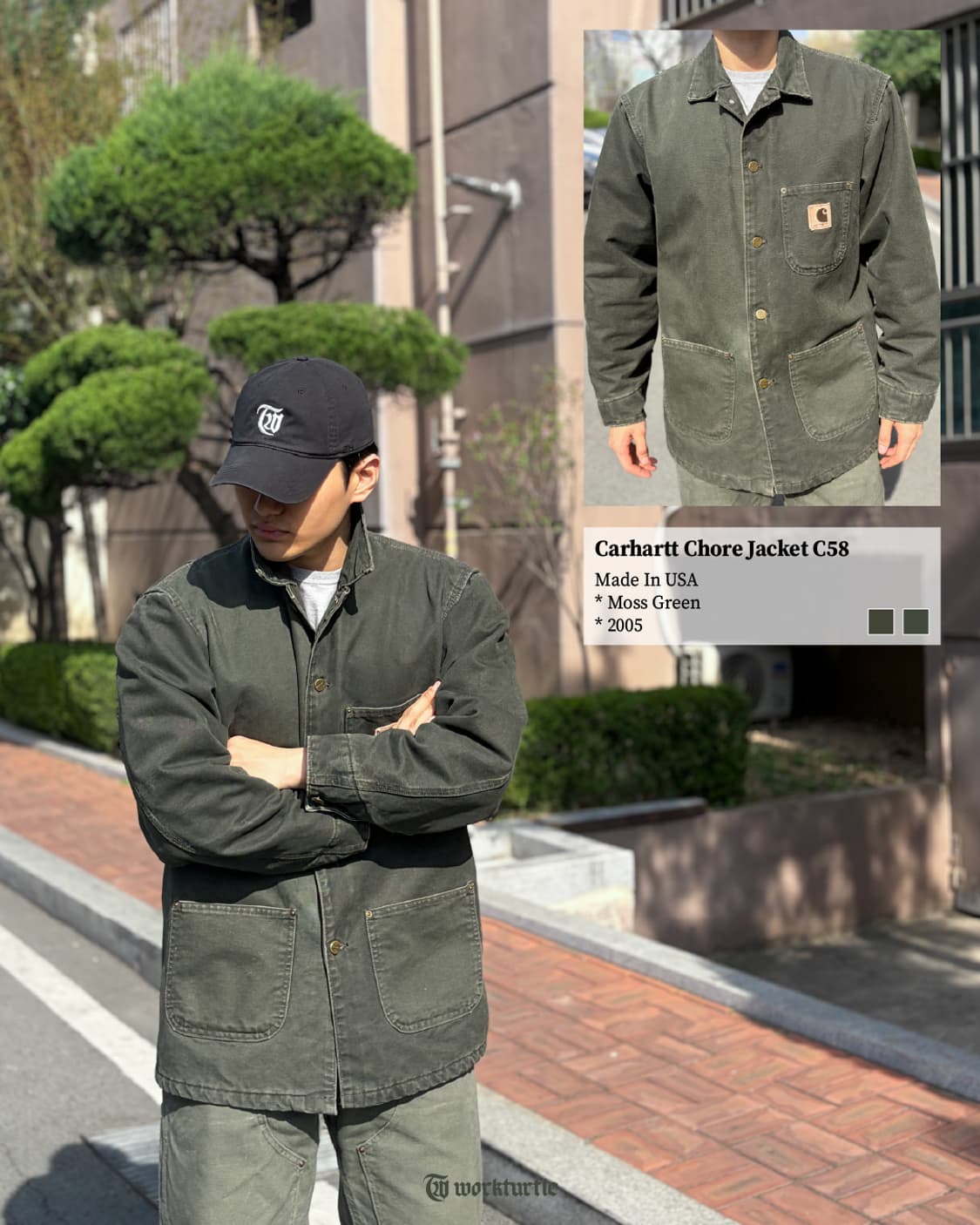 칼하트 초어 C58 MOS M/R USA🇺🇸 상품이미지2