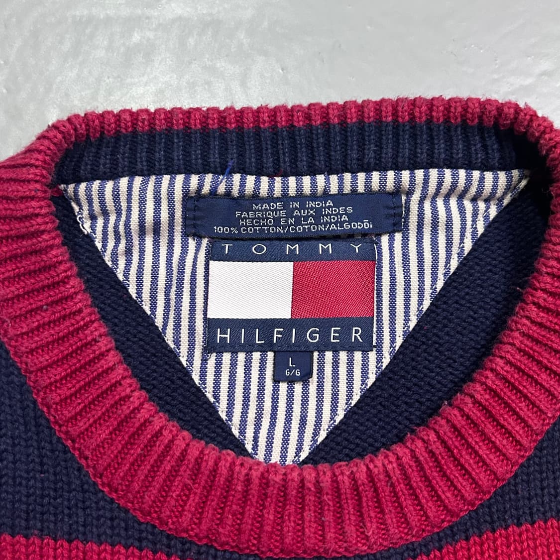 타미 힐피거 스트라이프 코튼 니트 상품이미지5