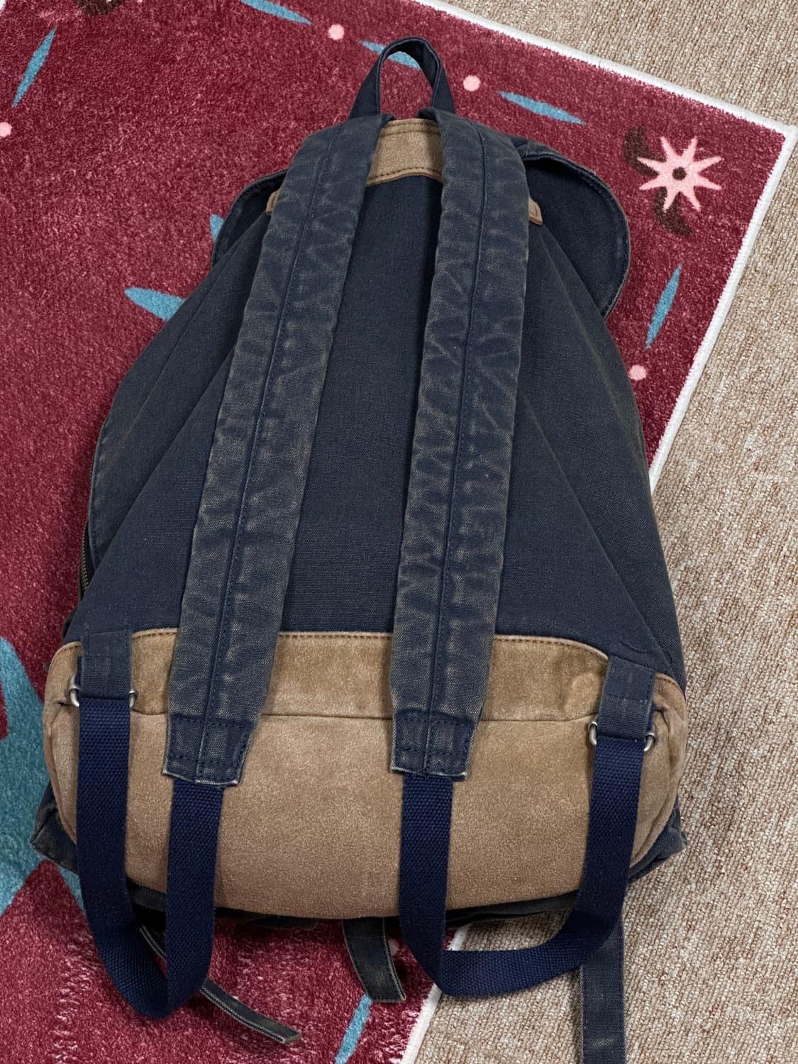 파르티멘토 VTG 워시드 코튼 럭색 네이비 상품이미지2