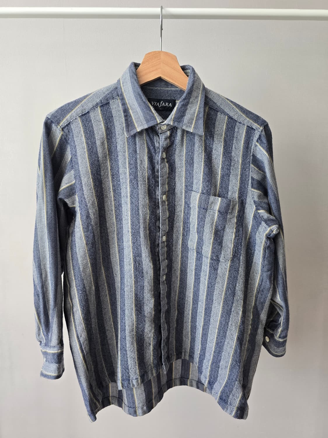 빈티지 울 스트라이프 셔츠 상품이미지2