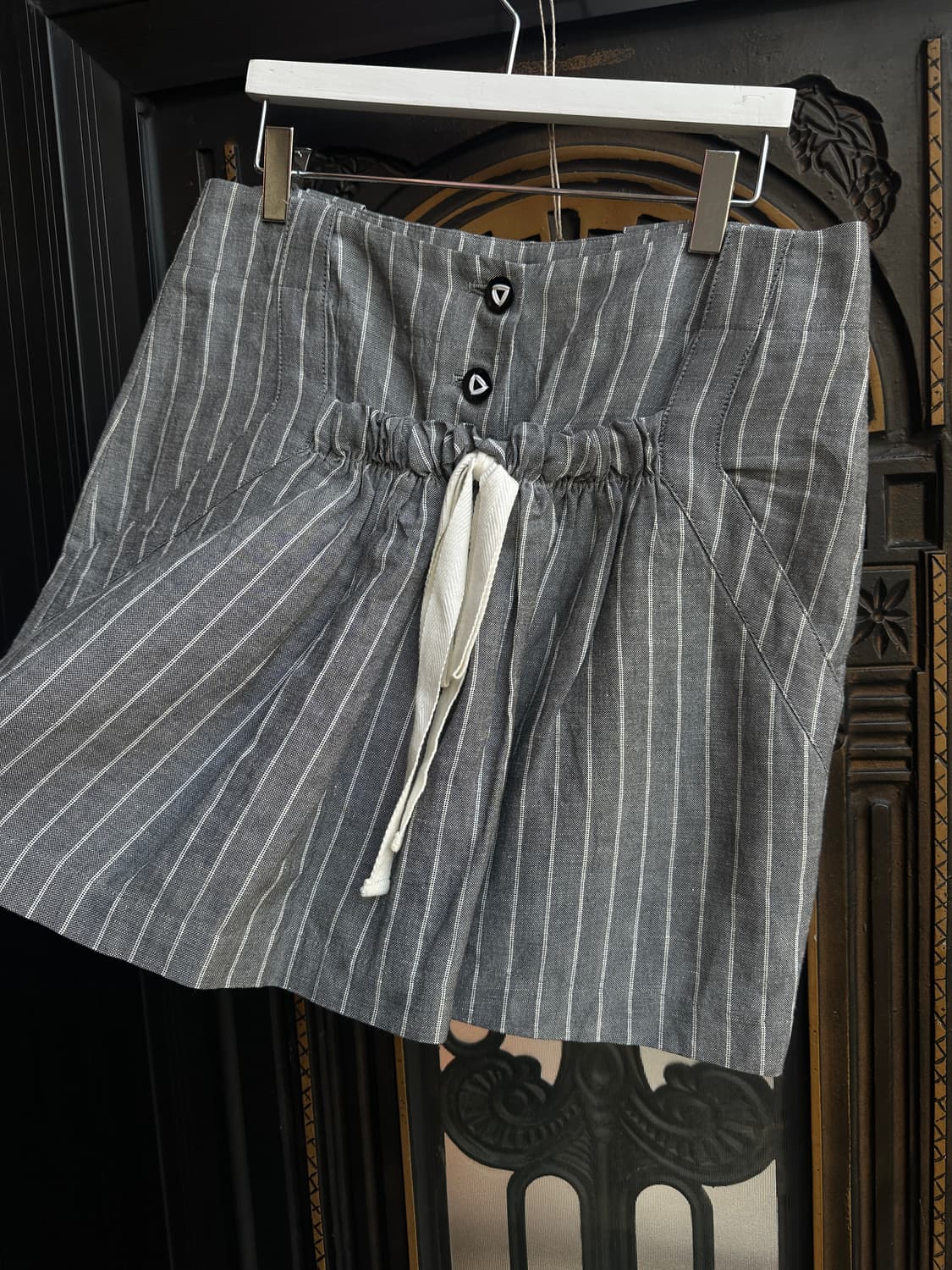 united bamboo 면/마 줄무늬 스커트 상품이미지5