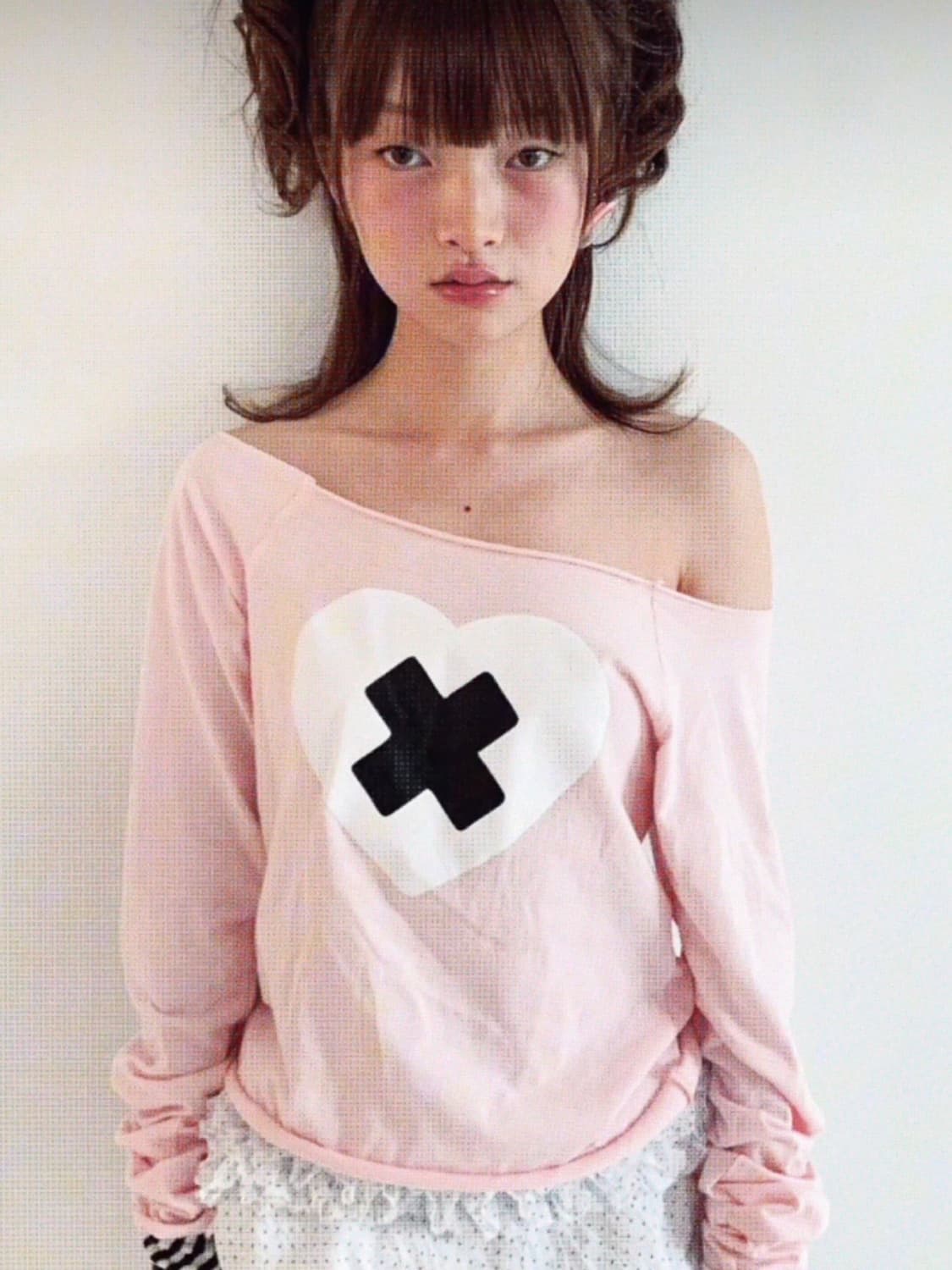 샵페어리 cross heart cut out top mint 상품이미지3