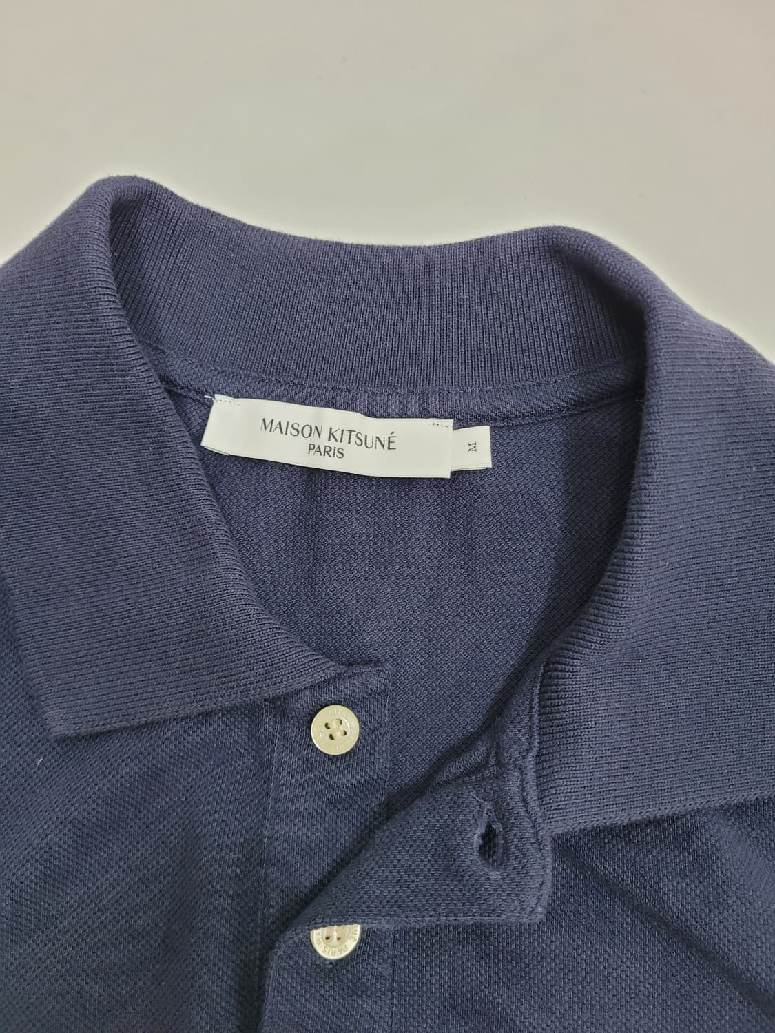 메종키츠네 22SS 폭스 헤드 패치 클래식 폴로 티셔츠 / 남 100  상품이미지5