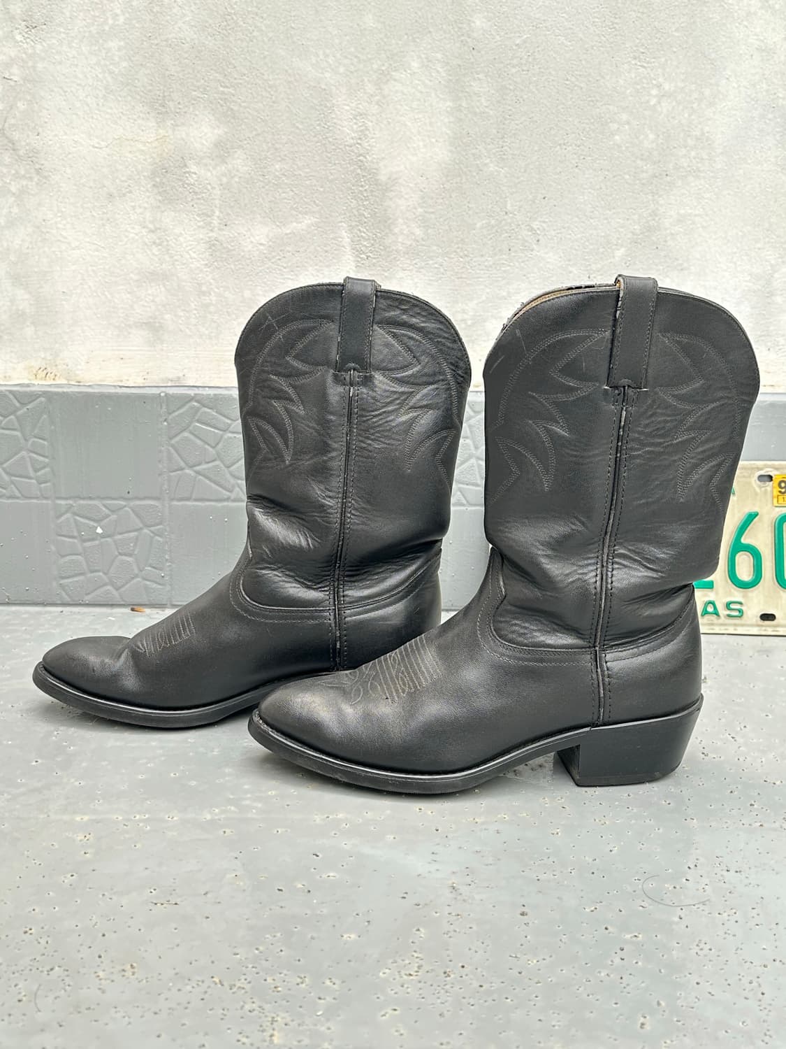 [듀랑고] •Durango Cowboy Black Boots 상품이미지3