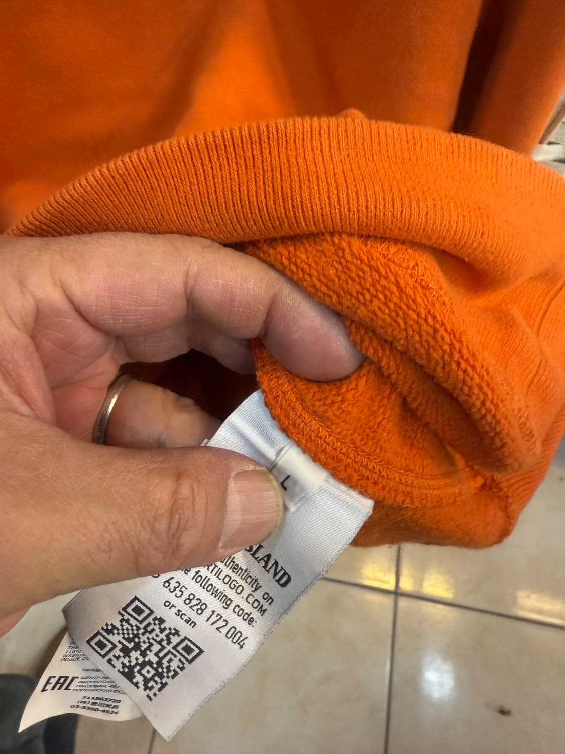 100 정품 스톤아일랜드 맨투맨 팝니다 상품이미지4