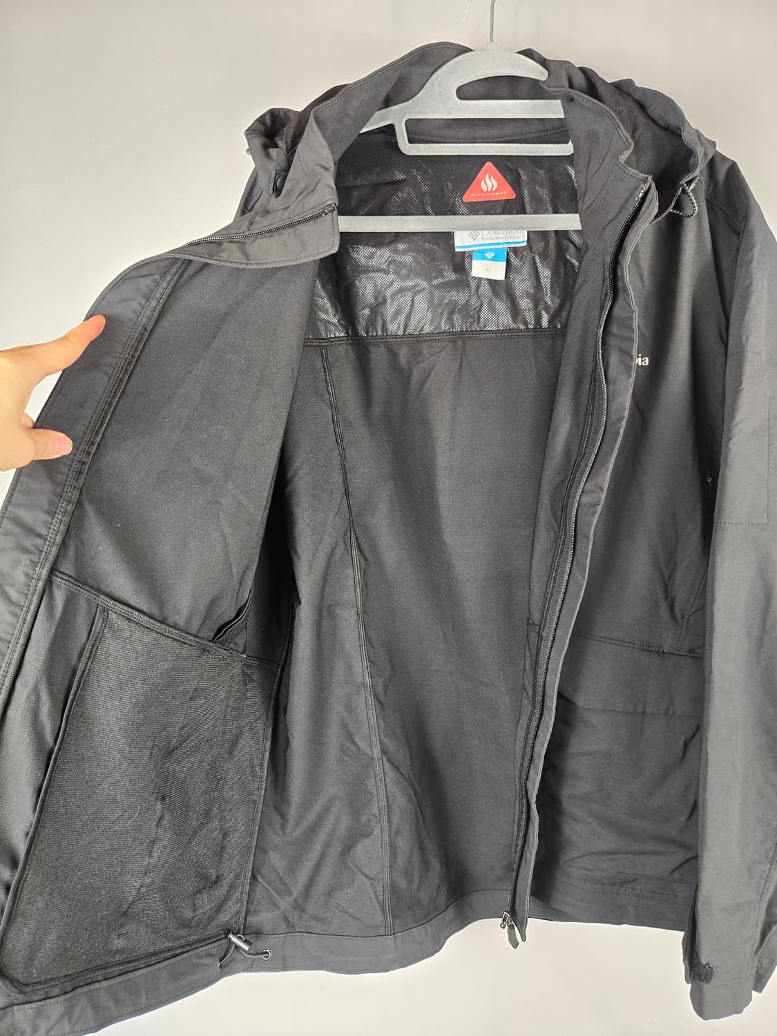 [무료배송]컬럼비아 XL 남성 옴니히트 바람막이 자켓 블랙 상품이미지8