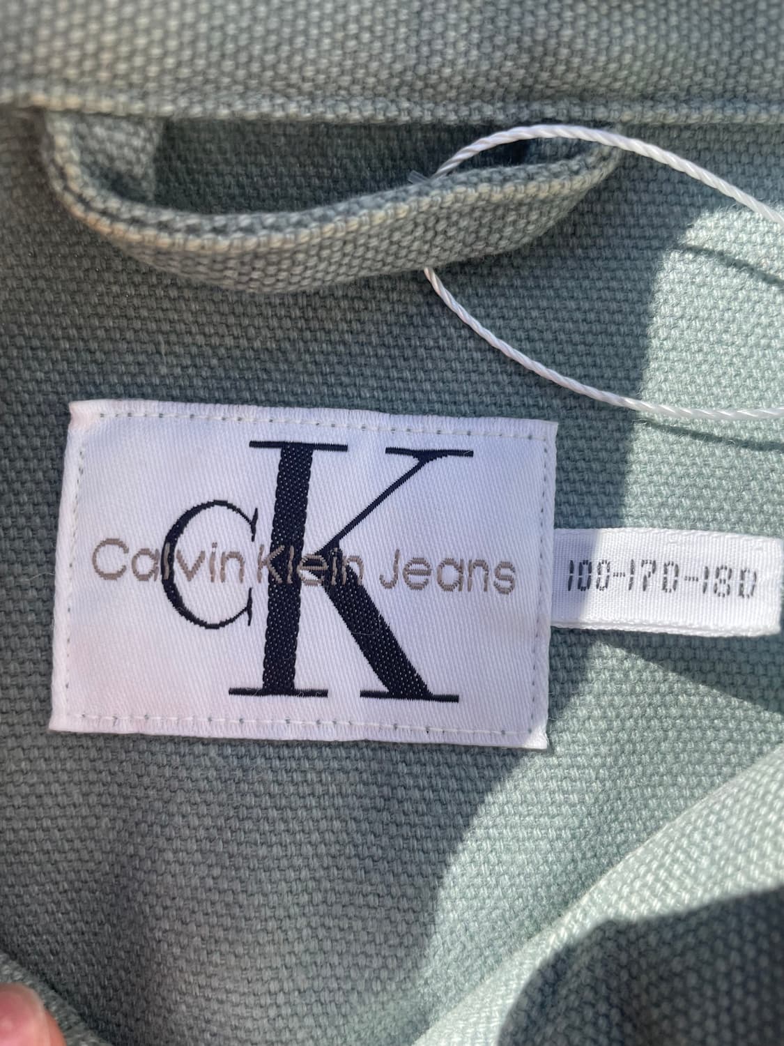 90s 켈빈클라인 세이지 그린 워크자켓 상품이미지8