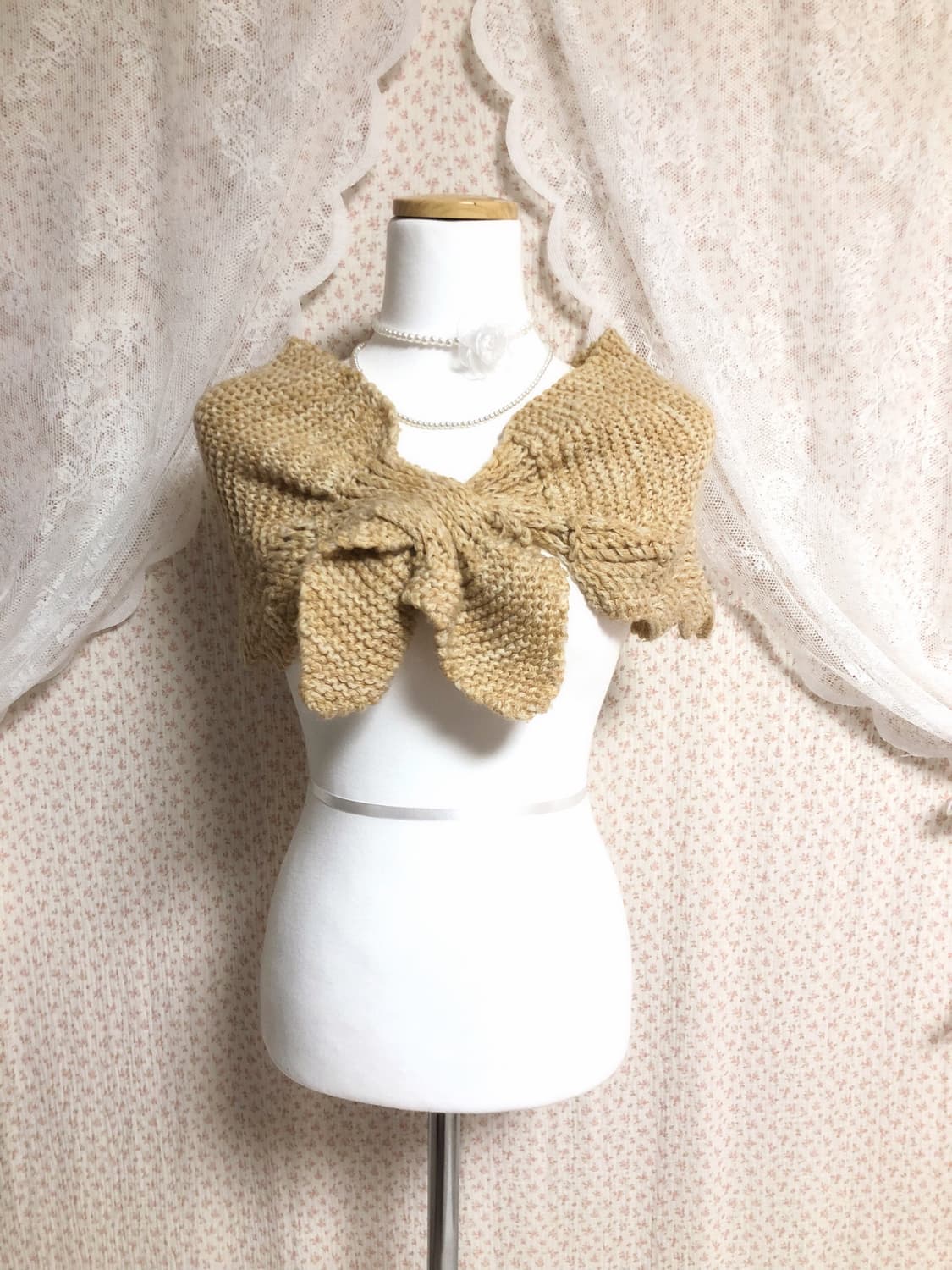 빈티지 뜨개 목도리 상품이미지1