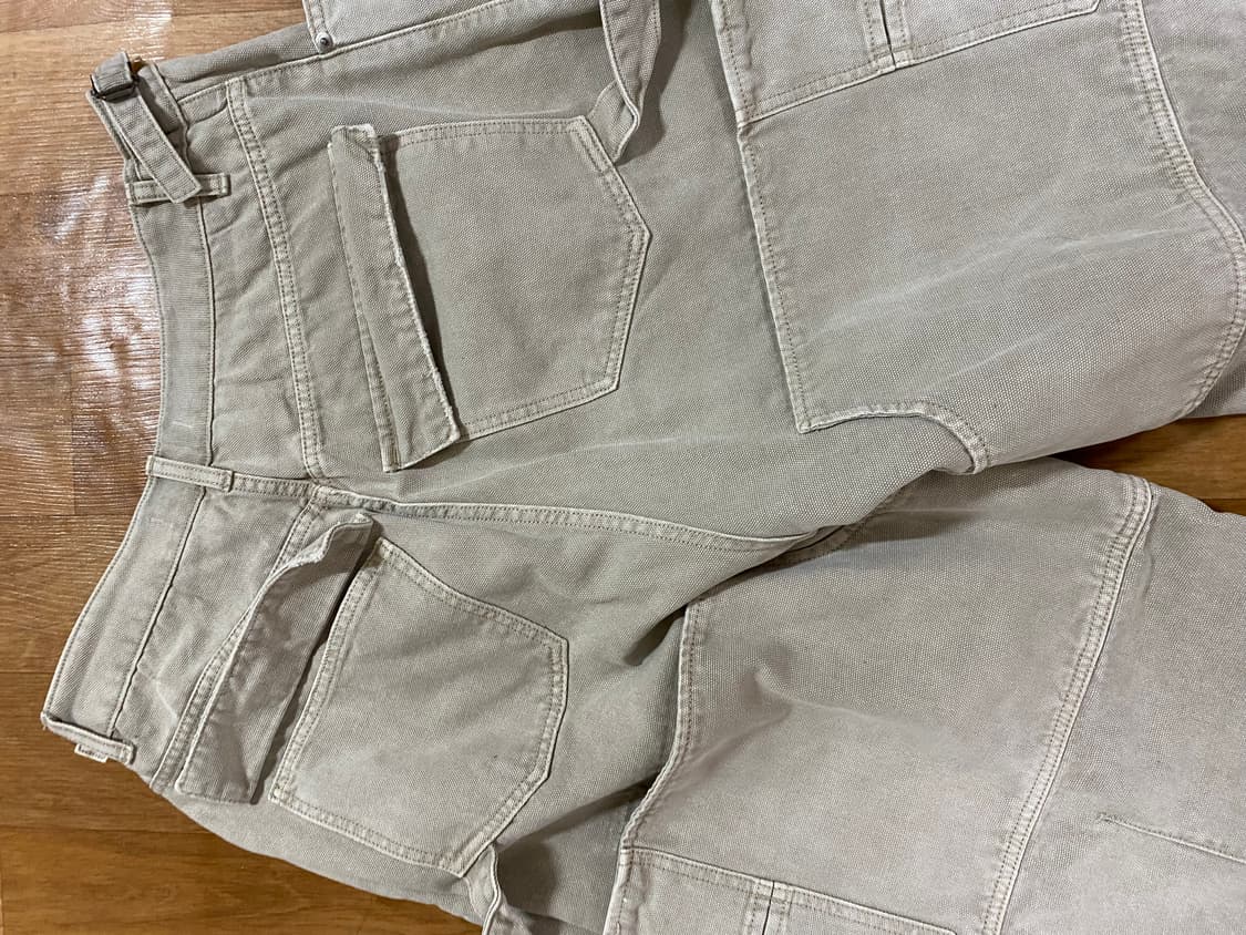 정가이하) 논노드 더블니 커버 팬츠 2사이즈 베이지 상품이미지6