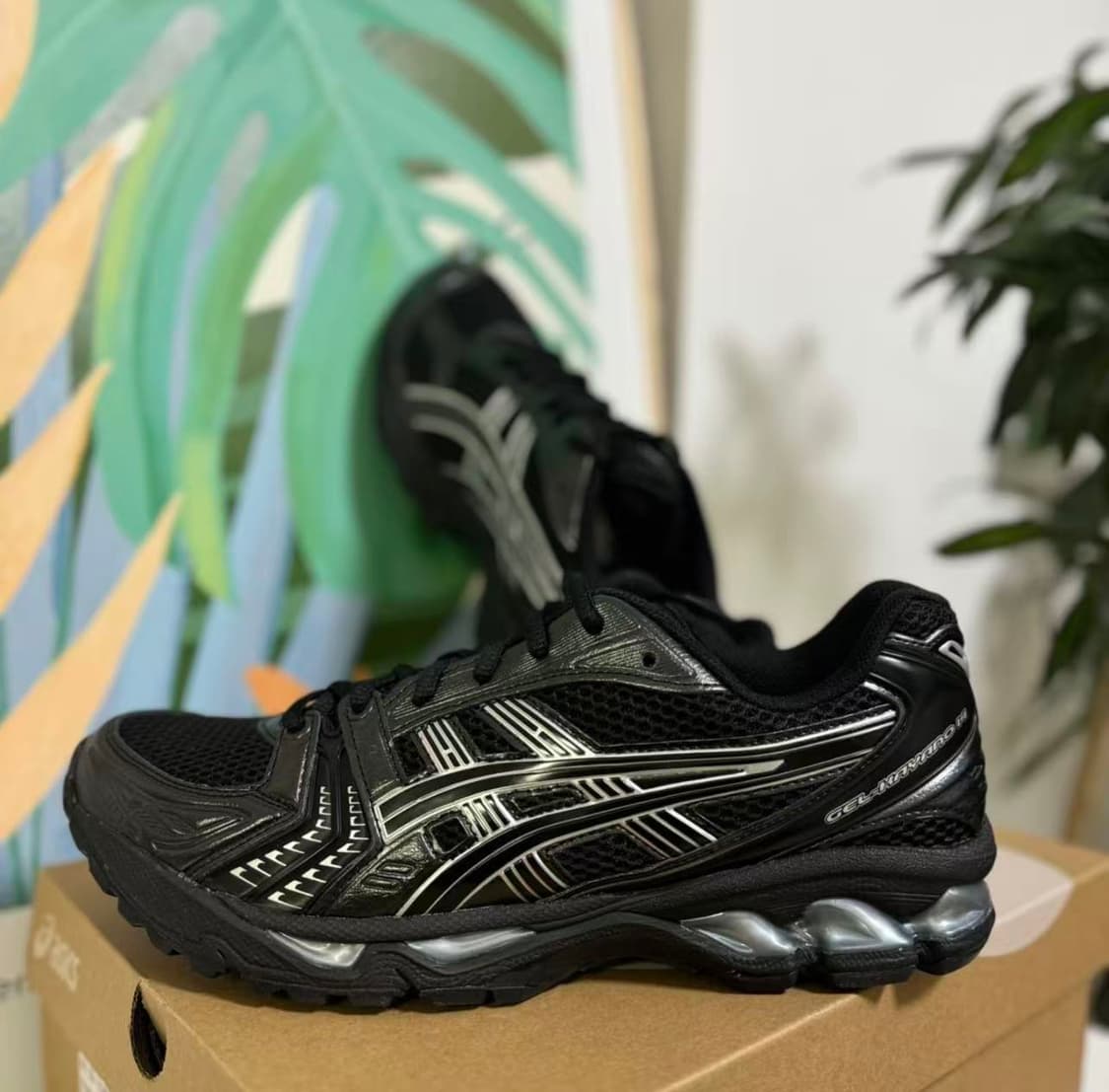 아식스 젤 카야노 14 블랙 퓨어 실버 상품이미지2