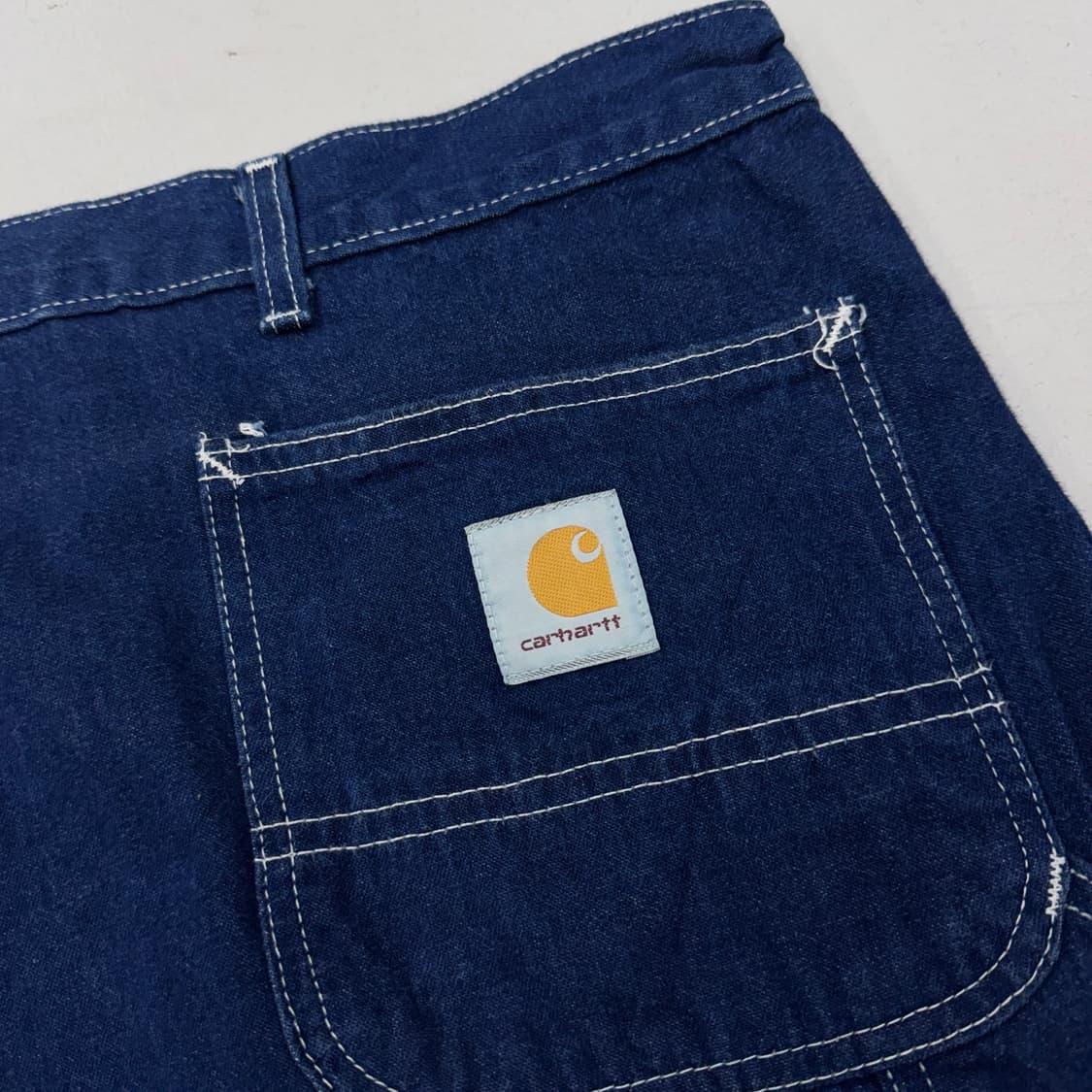칼하트 빅사이즈 카펜터 스티치 워크 와이드 데님팬츠 상품이미지6