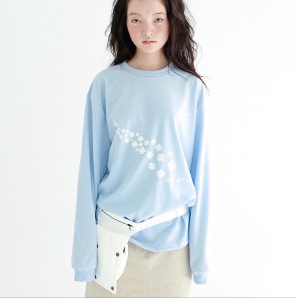 샵페어리 럭키 롱슬리브 화이트 상품이미지4