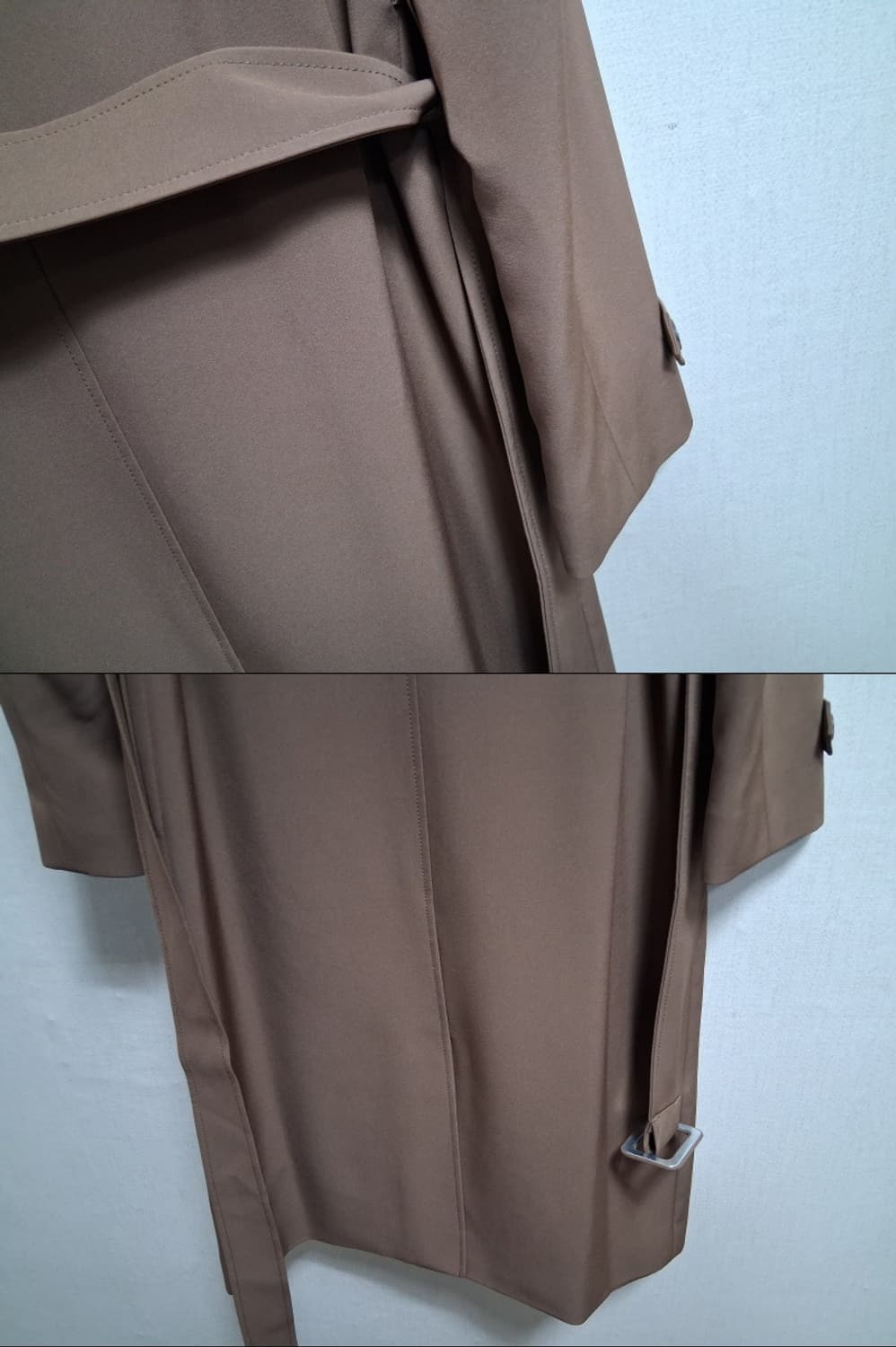 모르간 트렌치코트 카멜브라운 트렌치코트 여성4455 상품이미지8