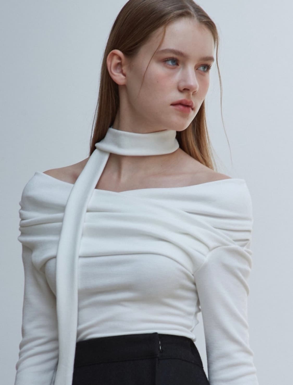 에잇데이즈어위크 오프숄더 타이 세트 아이보리 상품이미지1