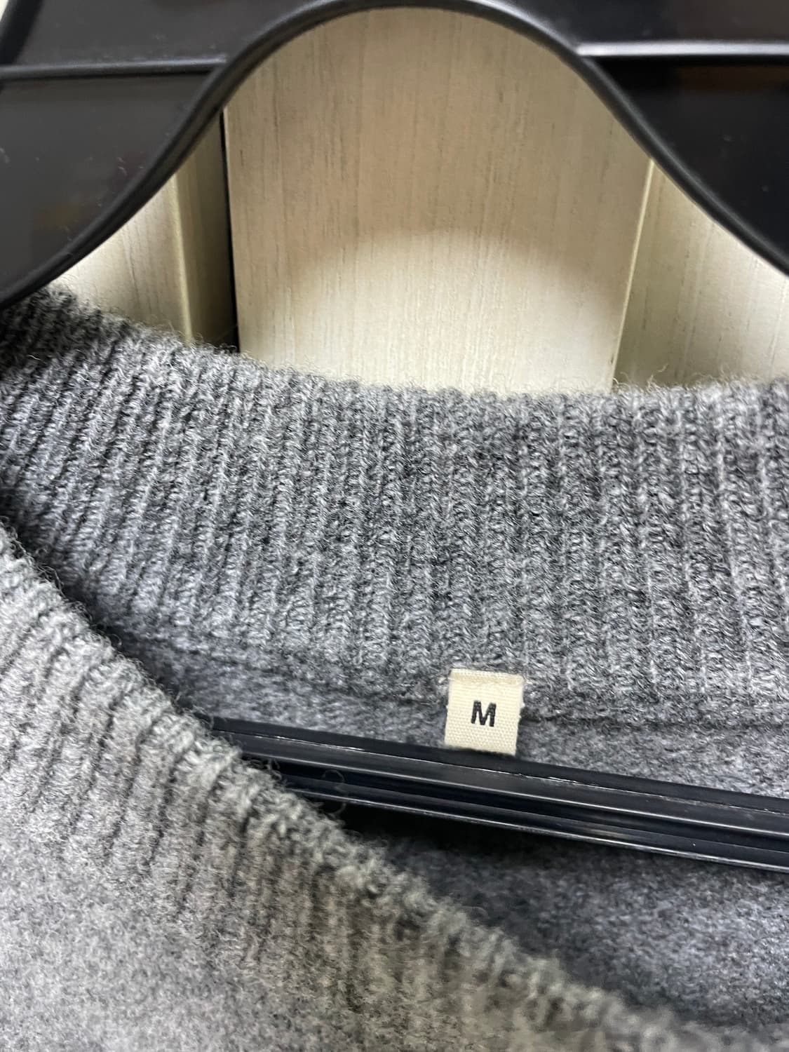 무인양품 무지라보 MUJI LABO 컴프레스드 울 하이넥 풀오버 M 상품이미지6