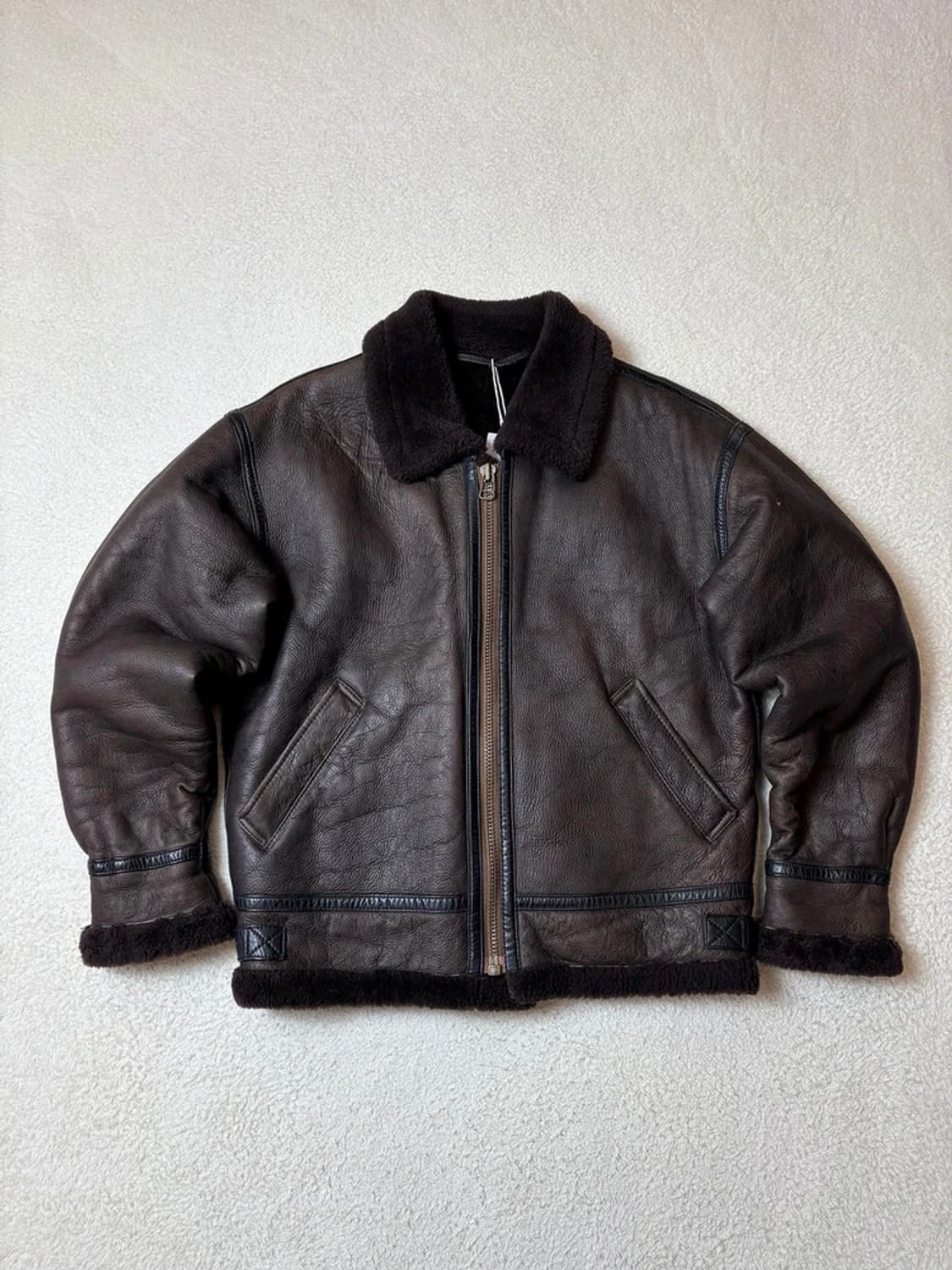 Selctede 90's B-3 양가죽 무스탕 자켓 PN6619 상품이미지1