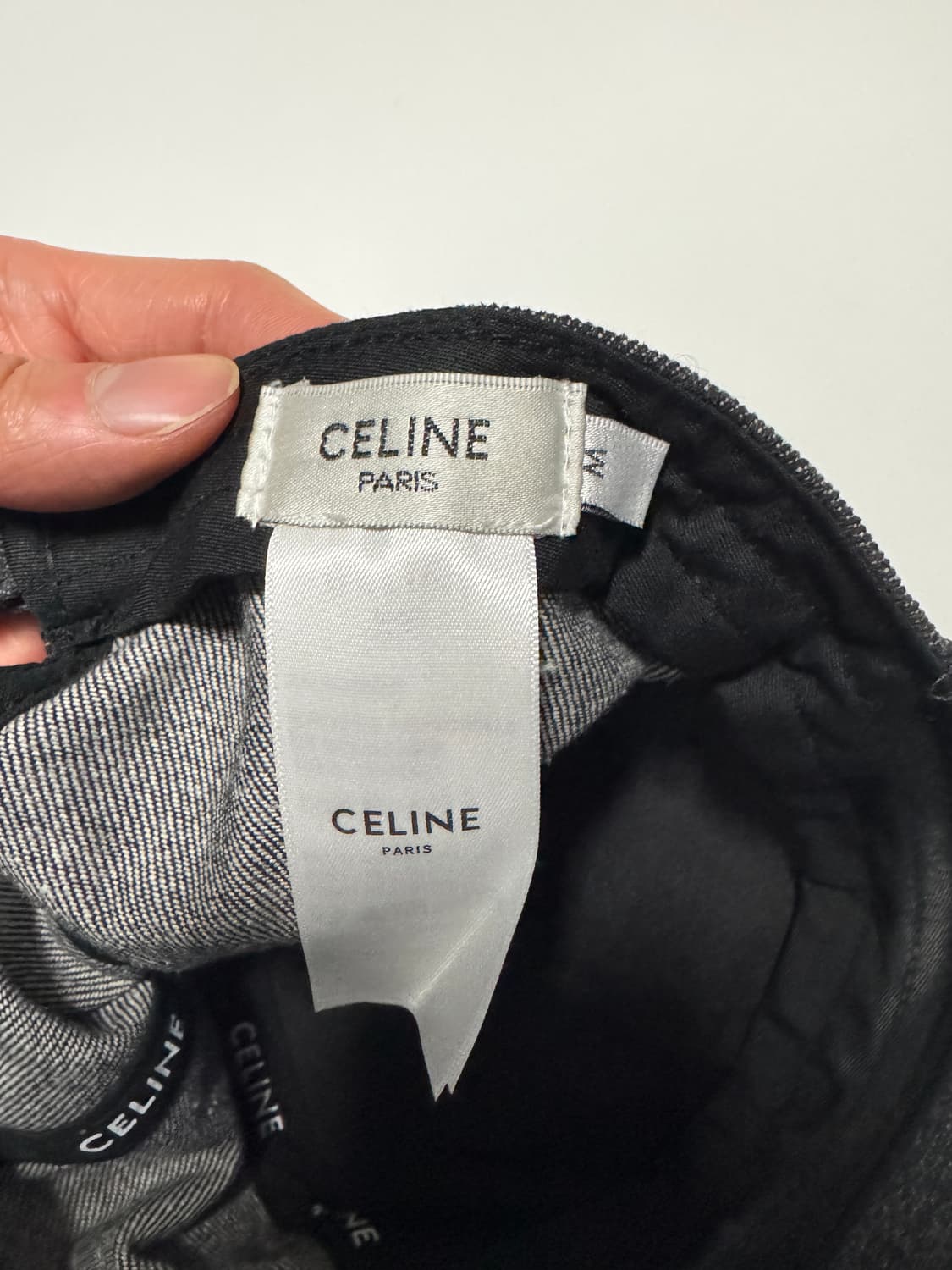 셀린느 리메이크 커스텀 트리옹프 로고 데님 볼캡 상품이미지4