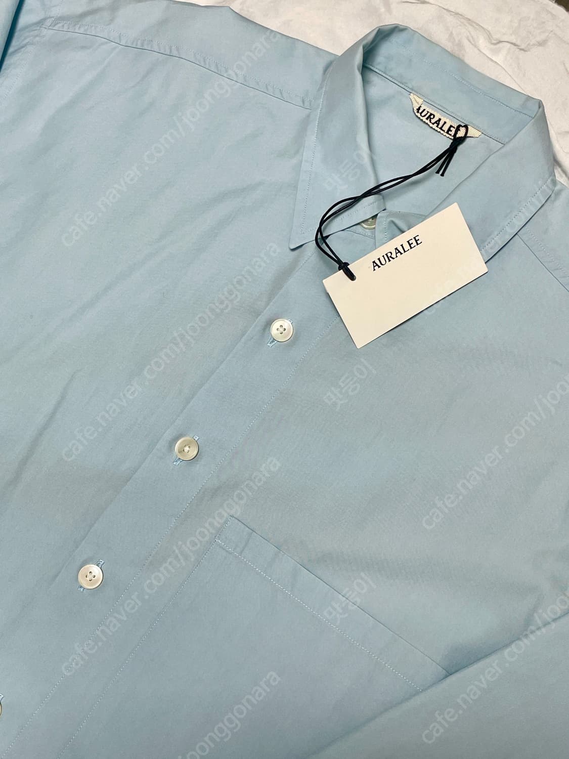 AURALEE 오라리 트윌셔츠 라이트블루 4 상품이미지1