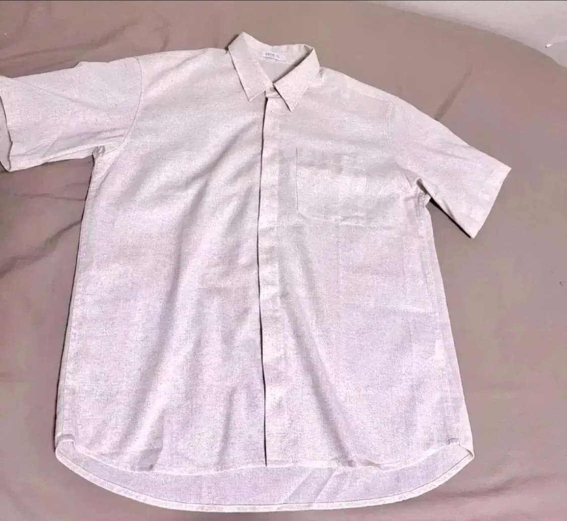 드로우핏 린넨 히든 반팔 셔츠 M 상품이미지3