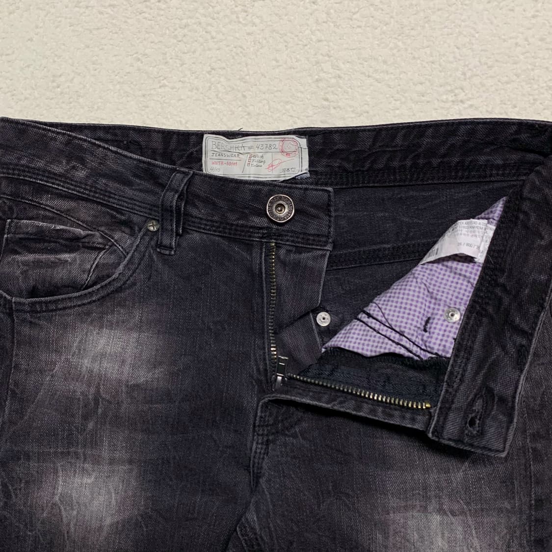 [표기 29, 실측 31] Bershka 펑크 스타일 슬림핏 데님팬츠 상품이미지4