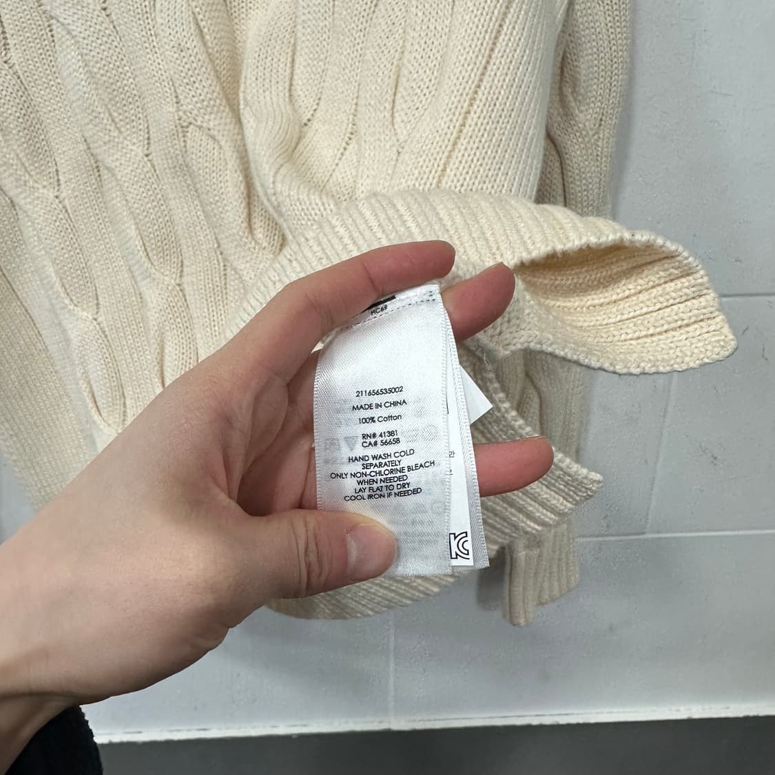 폴로 랄프로렌 꽈배기 니트 상품이미지4