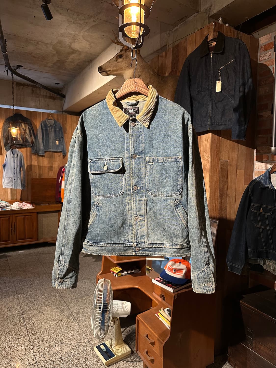 90s USA RRL 빈티지 더블알엘 덩가리 데님 자켓 상품이미지1