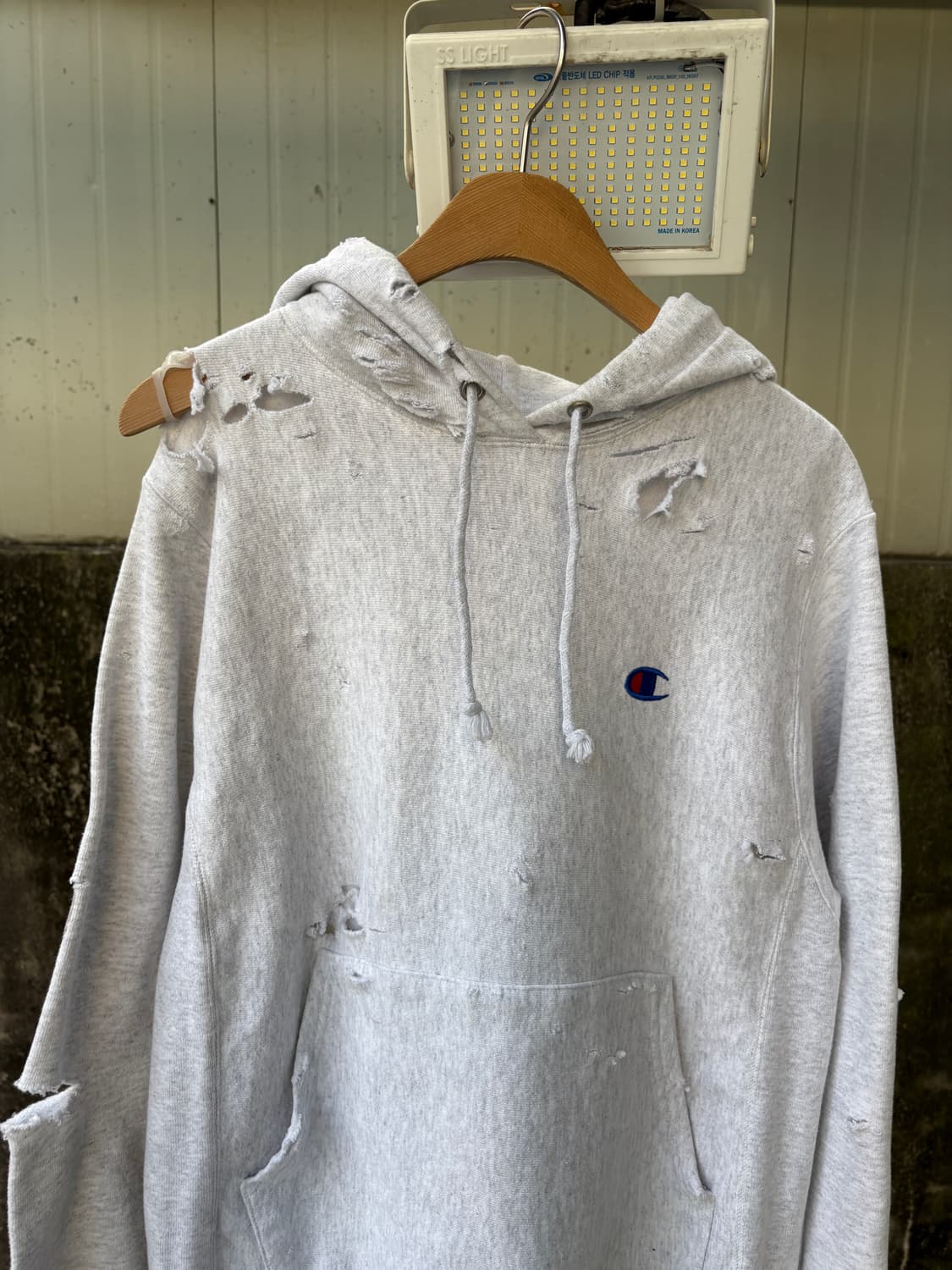 챔피온 리버스위브 디스트레스드 후드 상품이미지4