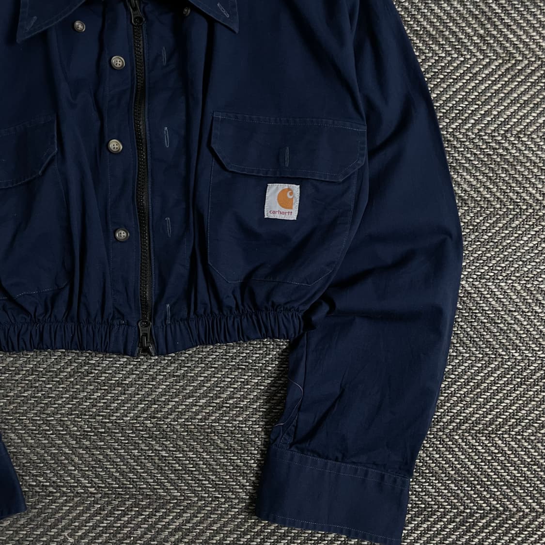 칼하트 크롭 리메이크 투웨이 셔츠 자켓o 3276 상품이미지2