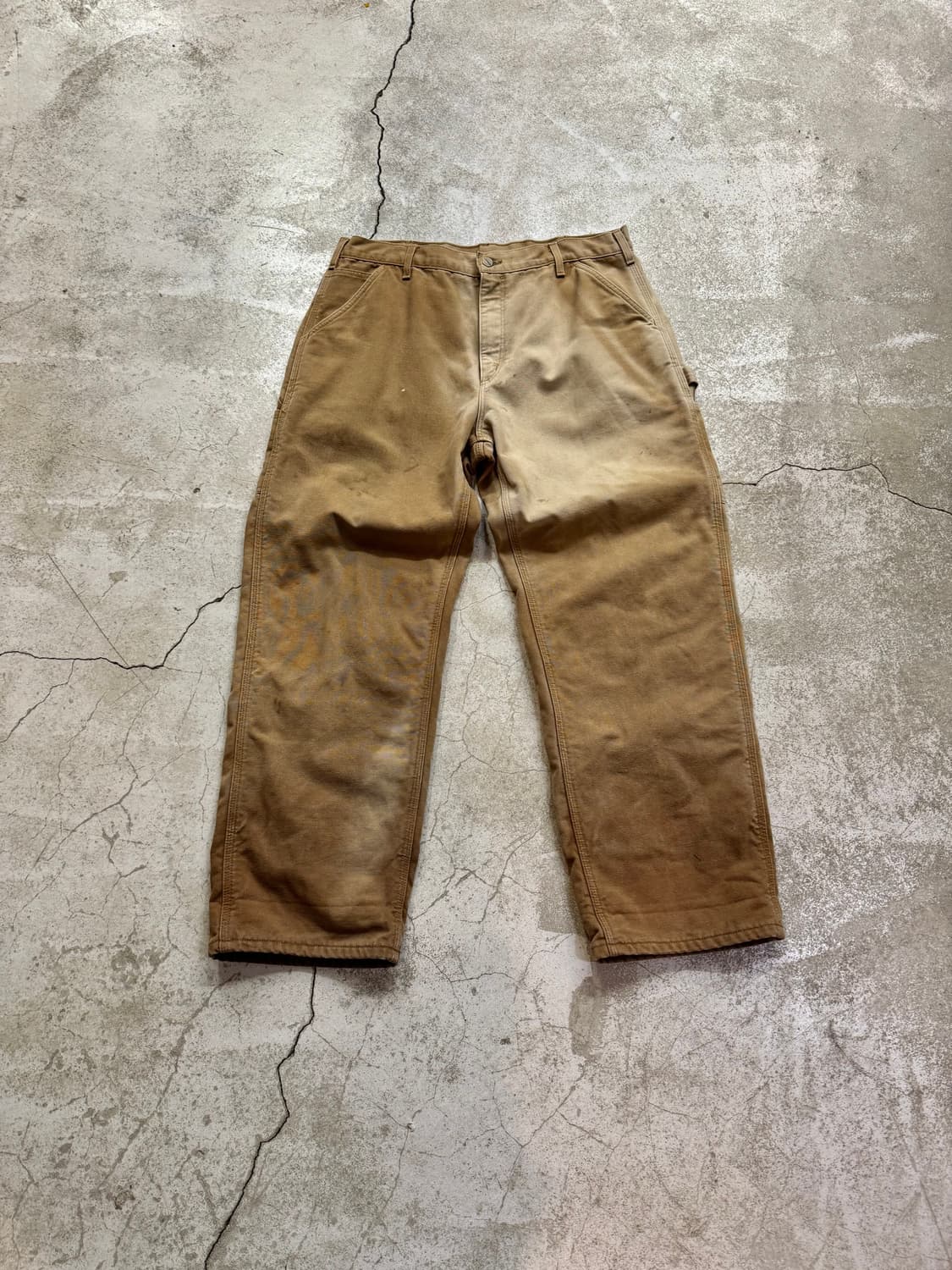 칼하트 B111 BRN 플란넬 라이닝 싱글니 상품이미지2