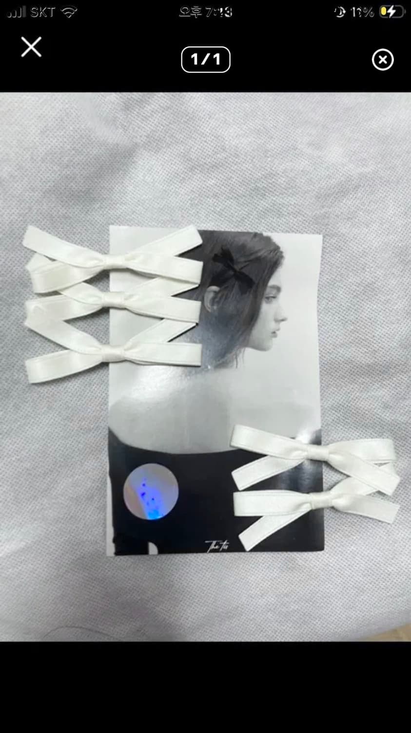 더티스 리본 머리핀 헤어핀 5개 일괄 상품이미지1