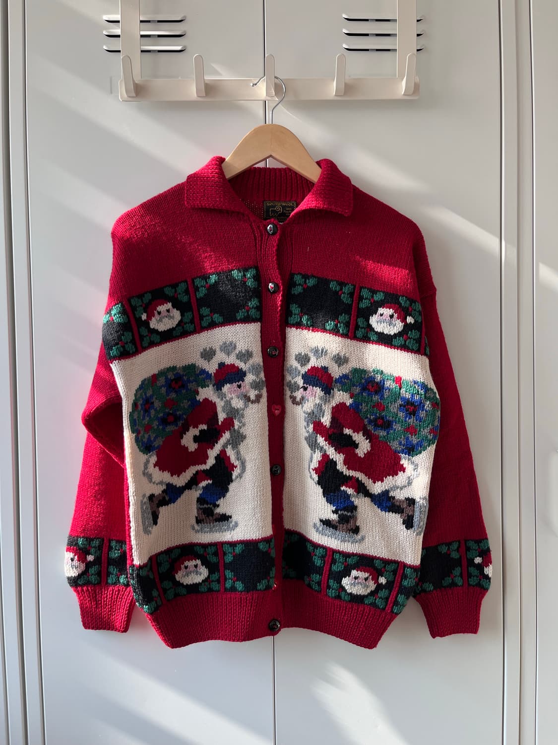 South wool 크리스마스 산타 울 가디건  상품이미지5