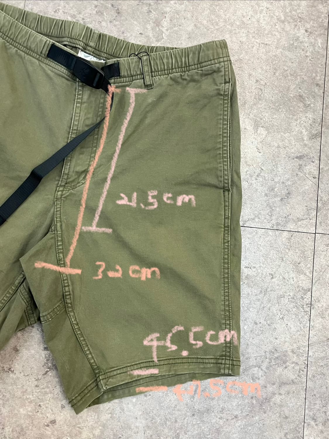 그라미치 하프 팬츠 카키 L #csz4144 상품이미지10