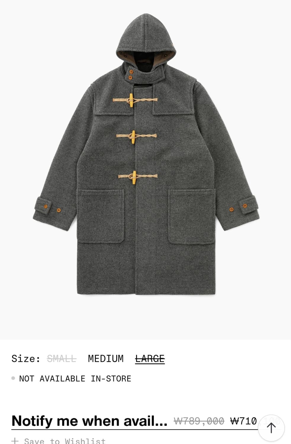 카키스 X 글로버올 더플코트 L 상품이미지1