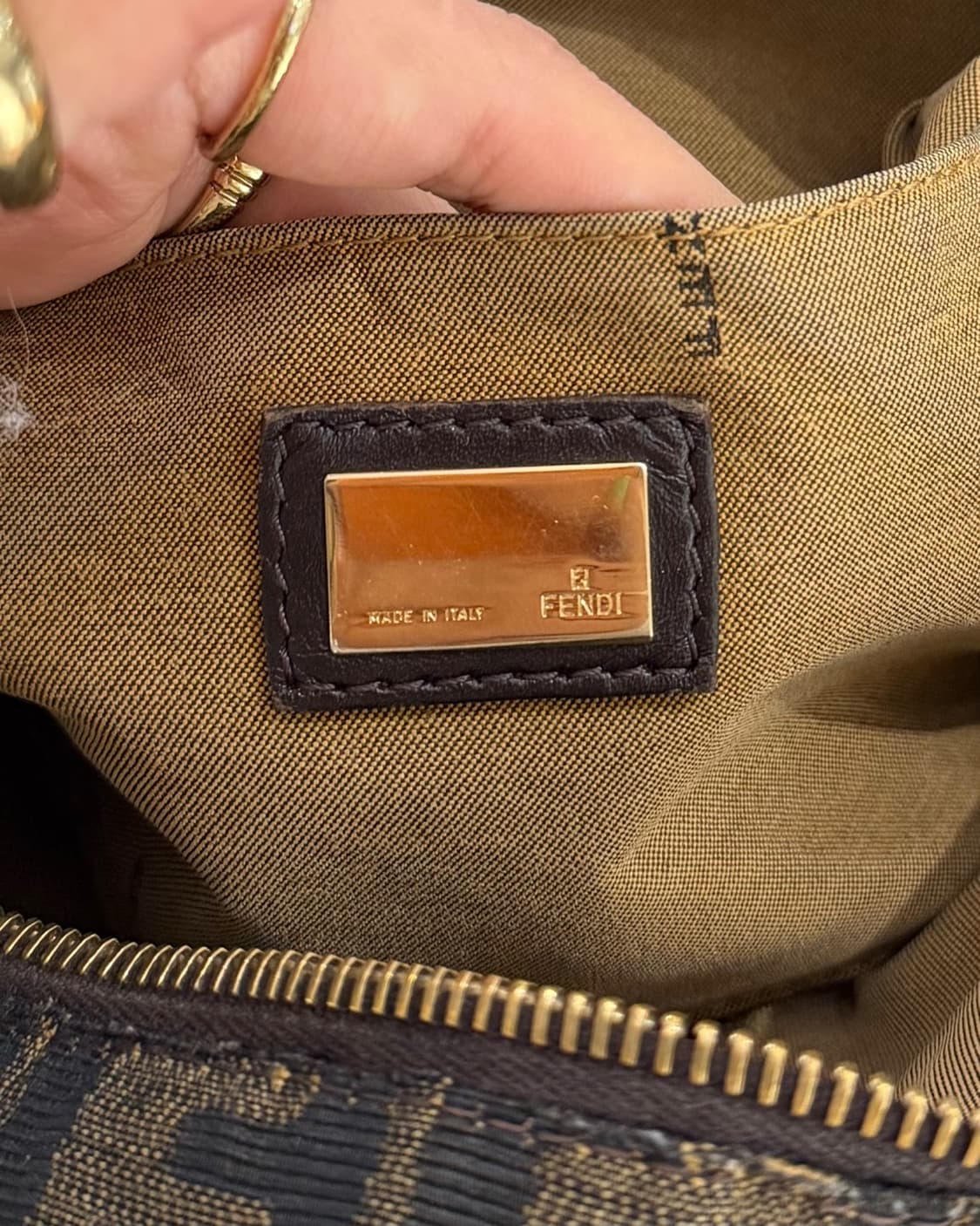 펜디 브라운 주카 캔버스 셰프 보스턴 백 상품이미지6