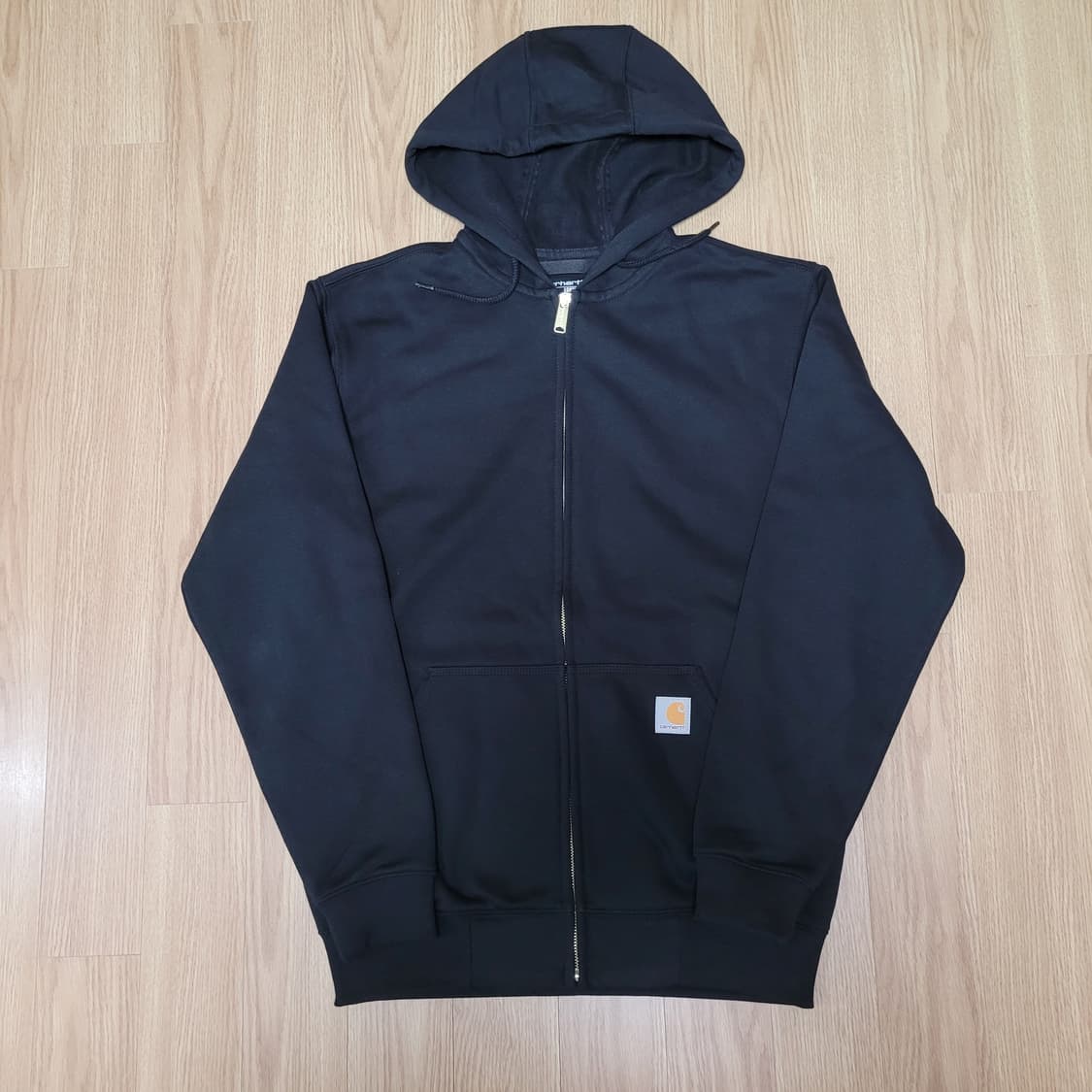 US Carhartt K122 루즈핏 미드웨이트 풀집 블랙 상품이미지1