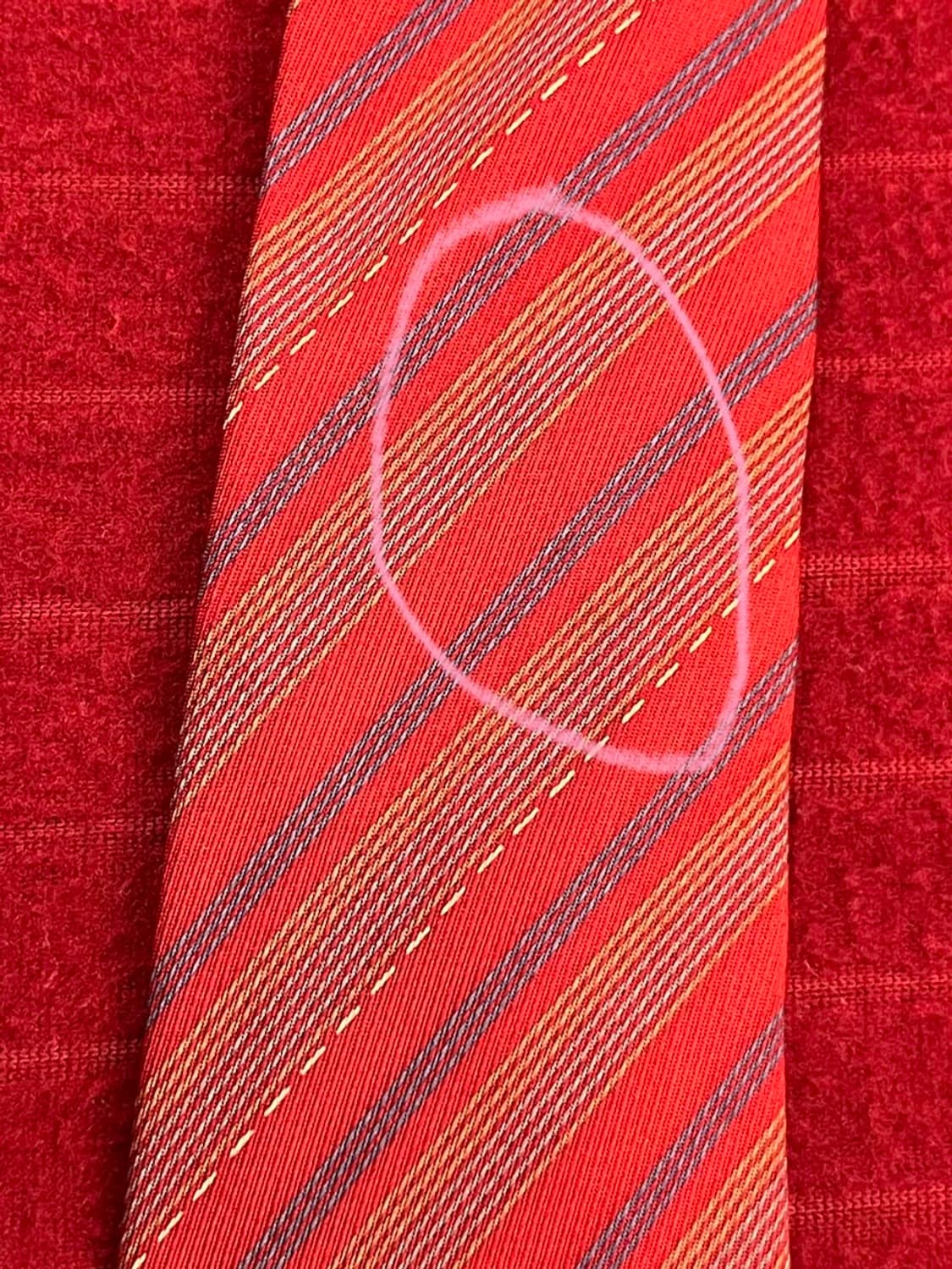 지방시 스트라이프 넥타이 레드 #csz3054 상품이미지5