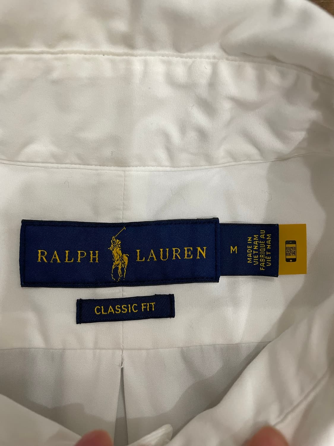 폴로 화이트 클래식핏 브러시드 포플린 셔츠 상품이미지6