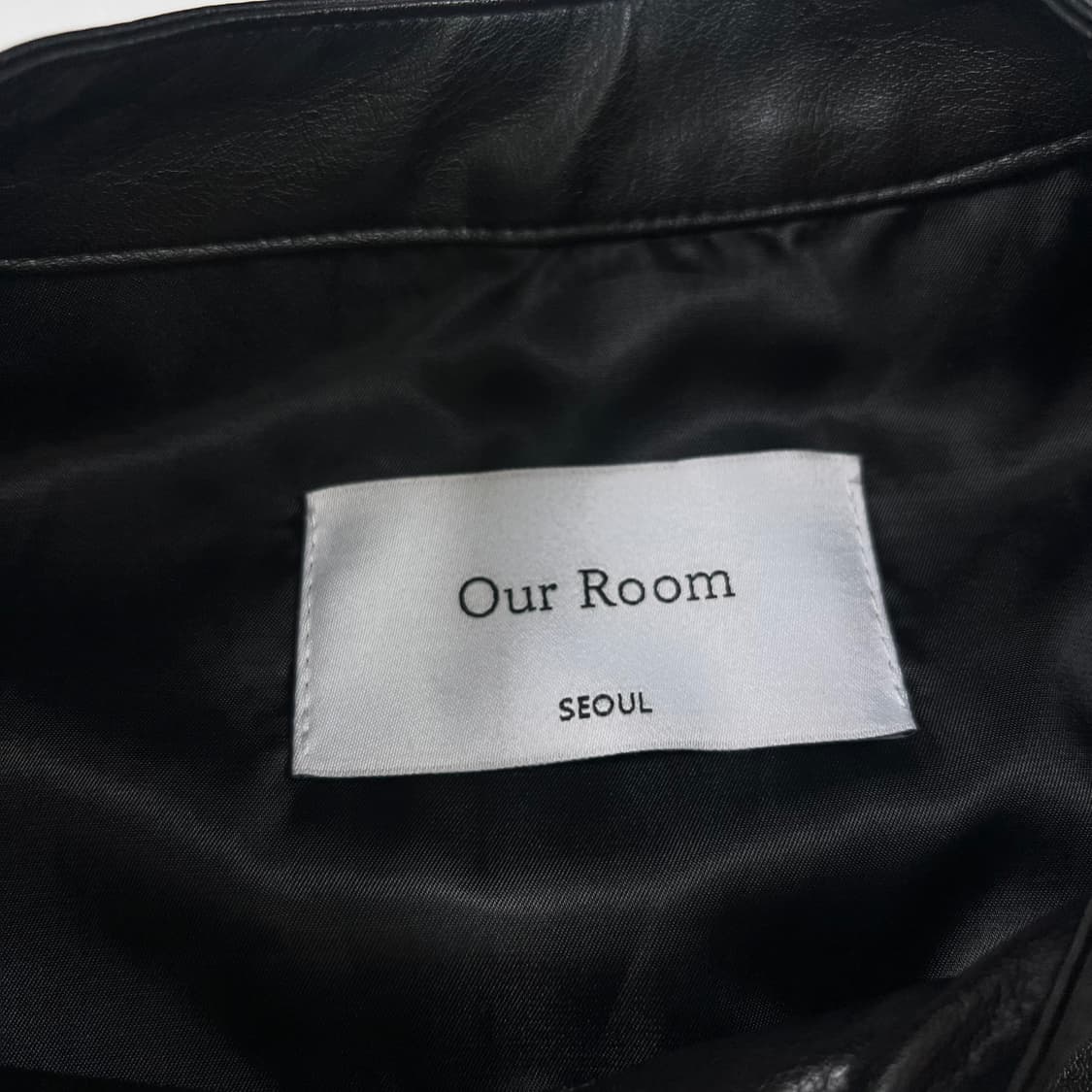 Our Room 레더 봄버 자켓 상품이미지7