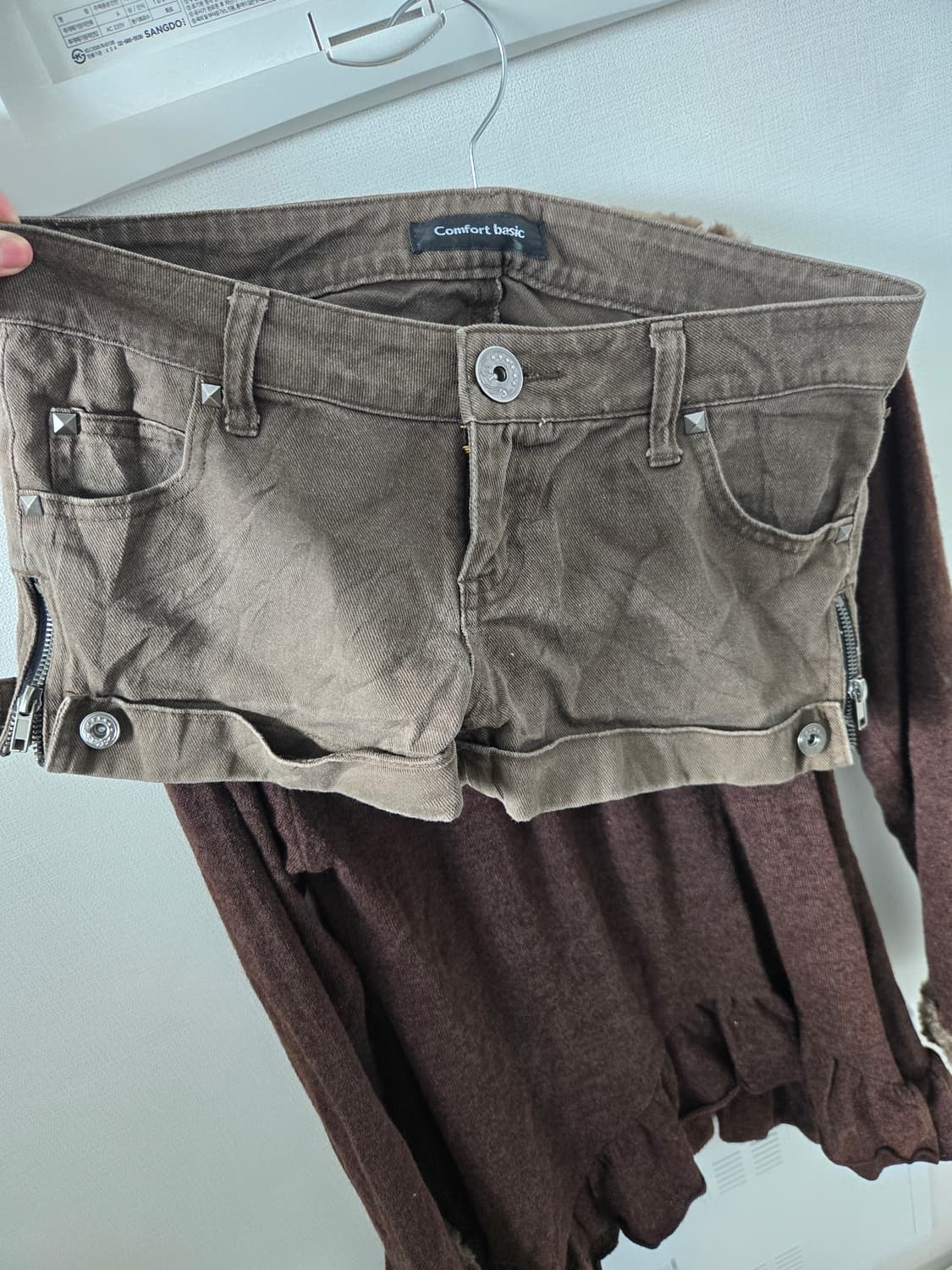 합빈 갸루.페어리 퍼롱슬+퍼가디건+숏팬 셋트 상품이미지4