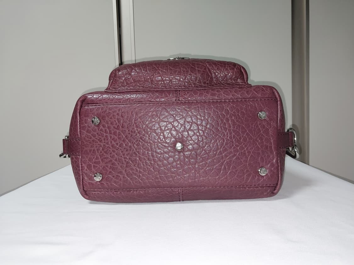 비비안웨스트우드 버건디 레더 토트백 레어템 상품이미지7