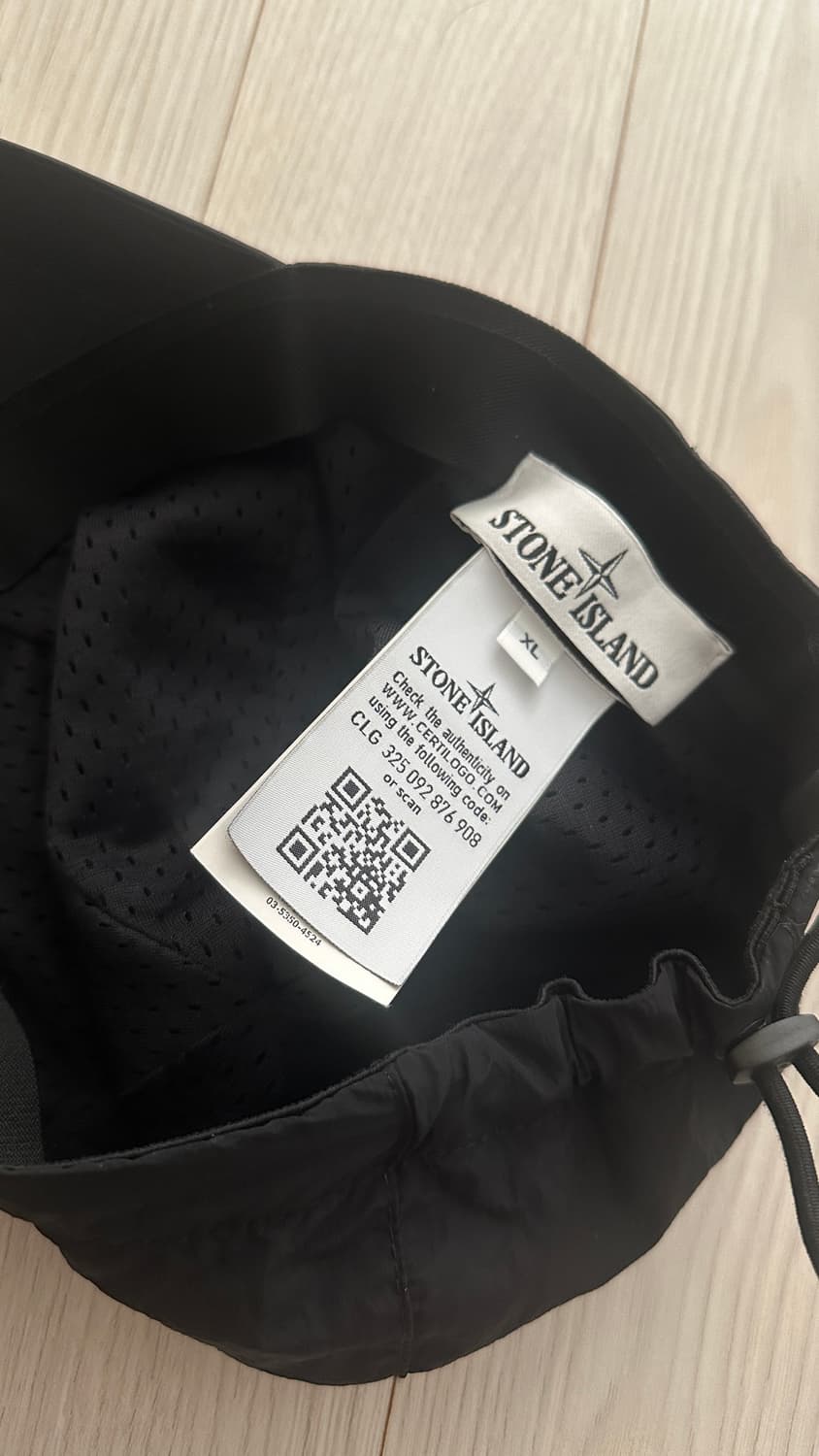 스톤아일랜드 나일론 볼캡 블랙XL 상품이미지4