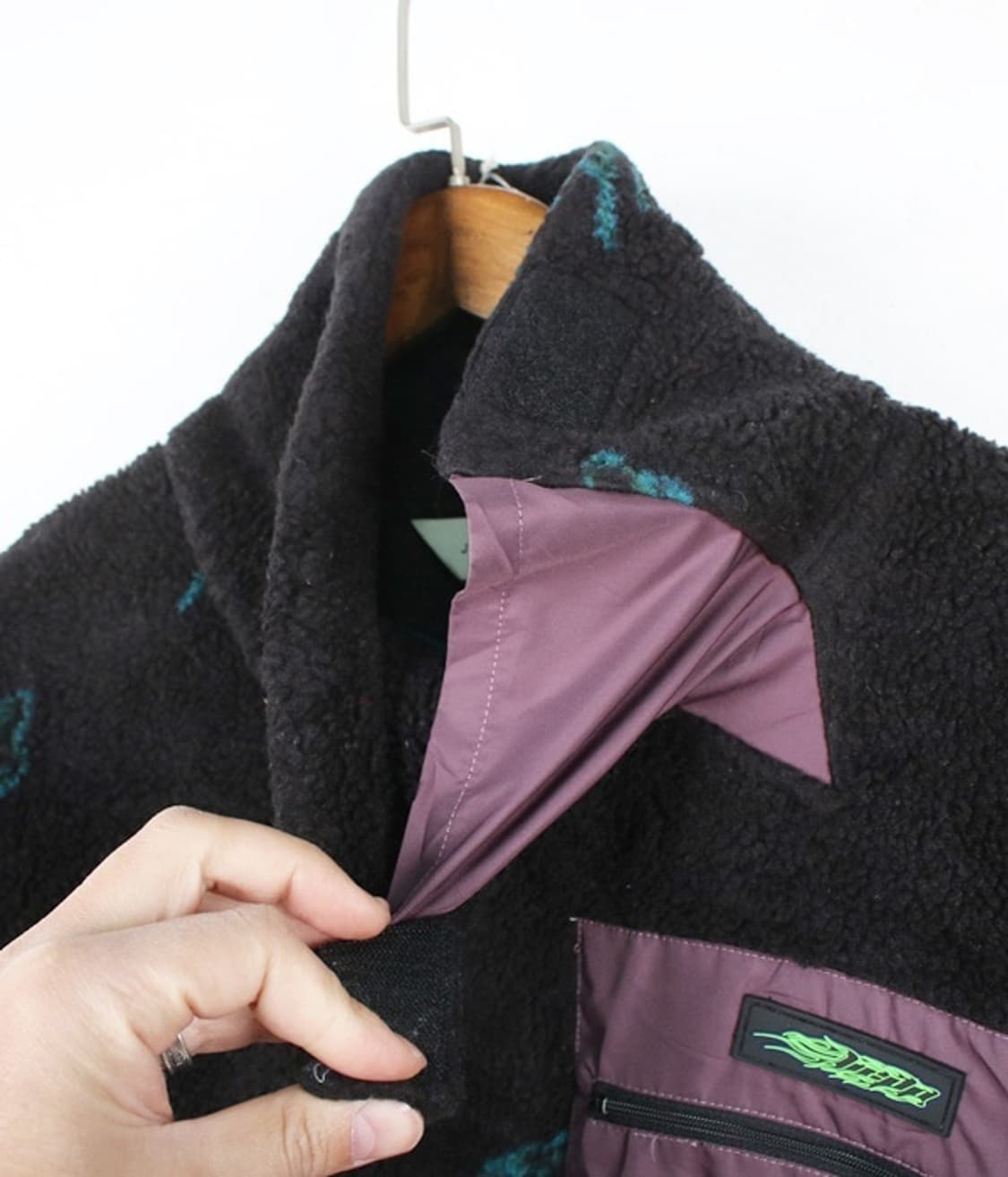 JieDa 보아 하이넥 플리스 상품이미지3