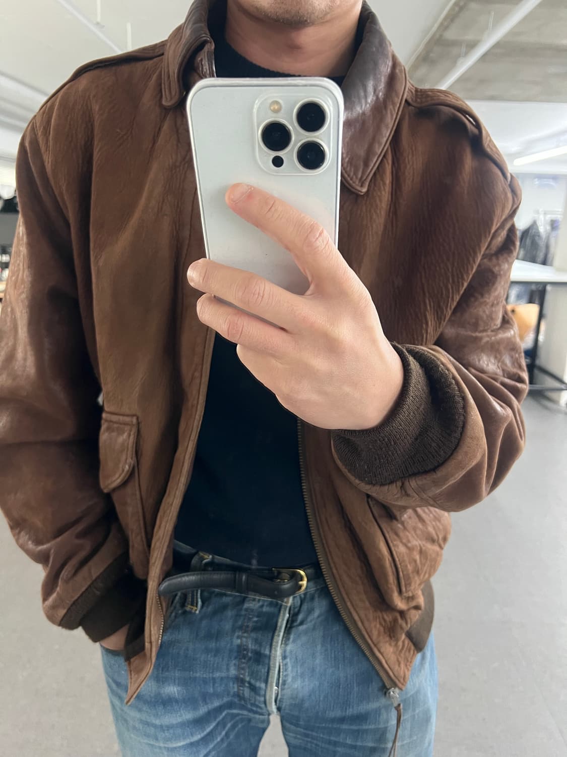 빈티지 Perrone A-2 레더자켓 상품이미지8