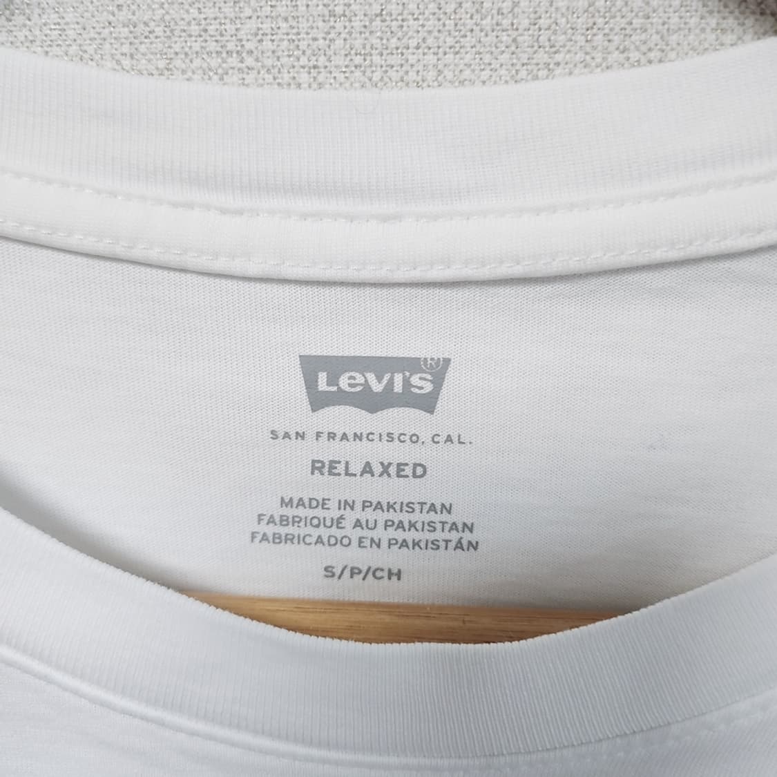 [S] 리바이스 화이트 로고 반팔 티셔츠 상품이미지3