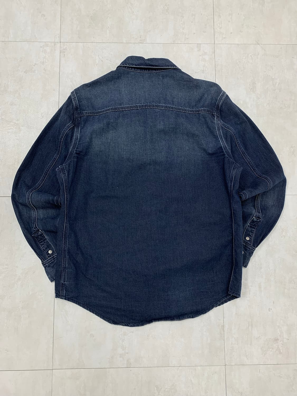 캘빈클라인 진청 워싱 데님 셔츠#674 상품이미지7